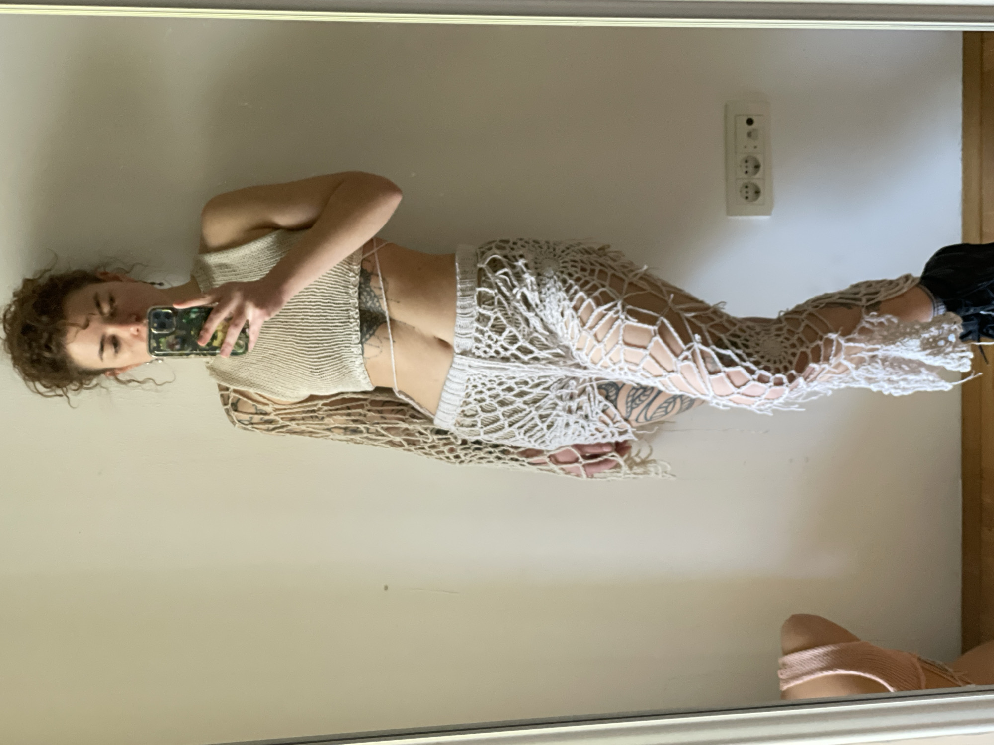 Woman documents morning routine with selfies, food, coffee in Montenegro