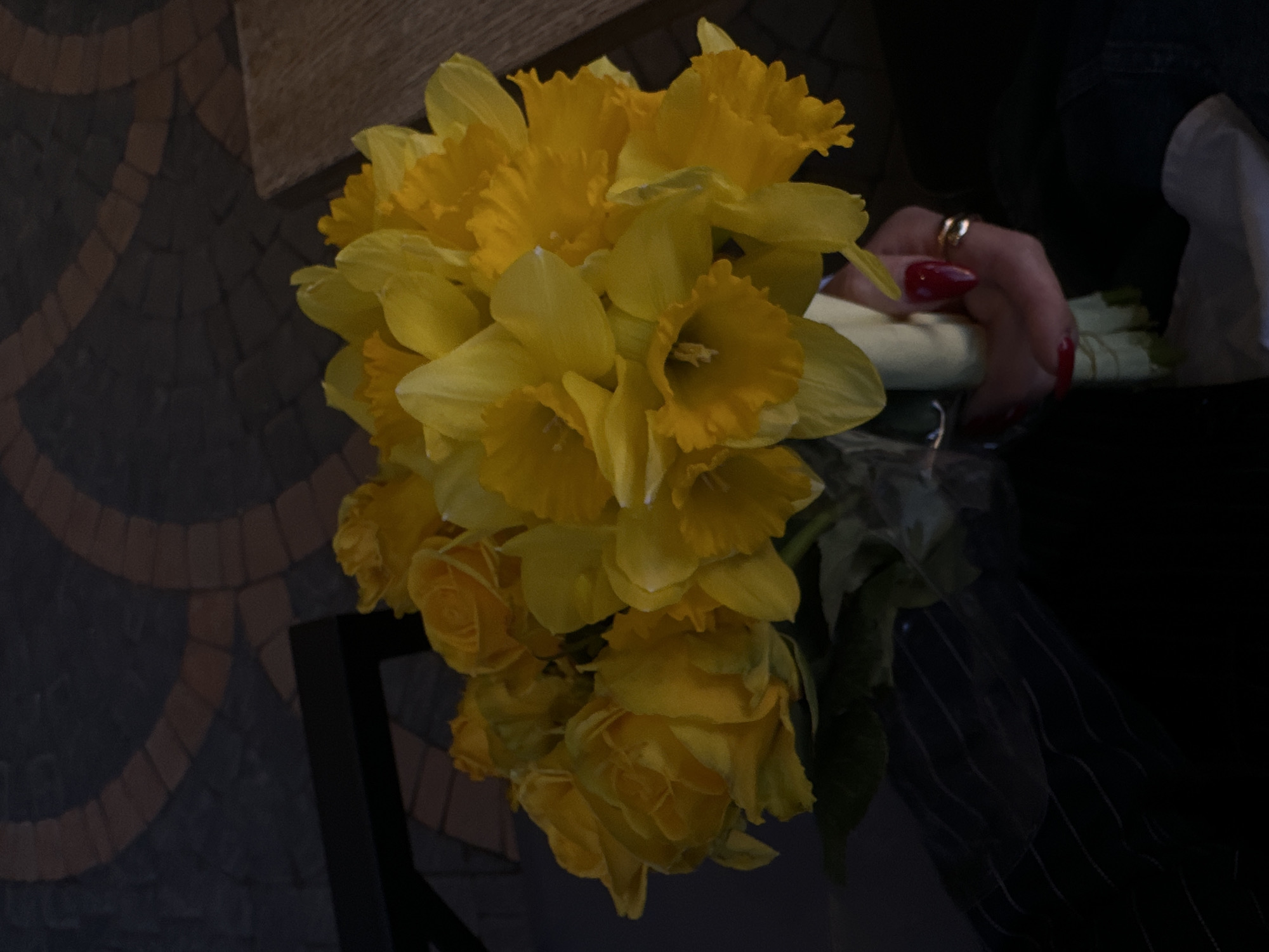 Spring flowers and classical architecture captured in Yerevan