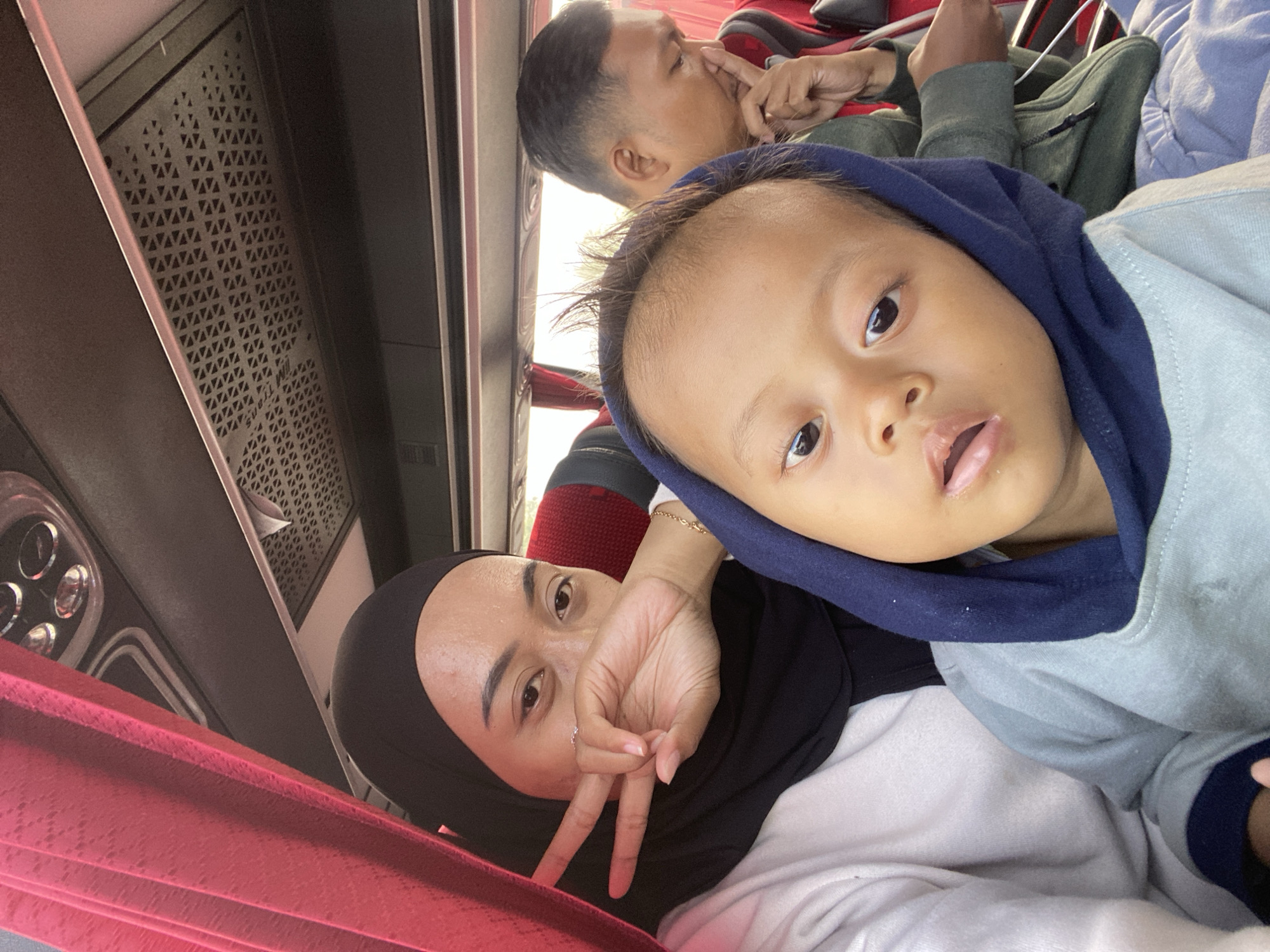 Bus ride through Melaya traffic, inside and out