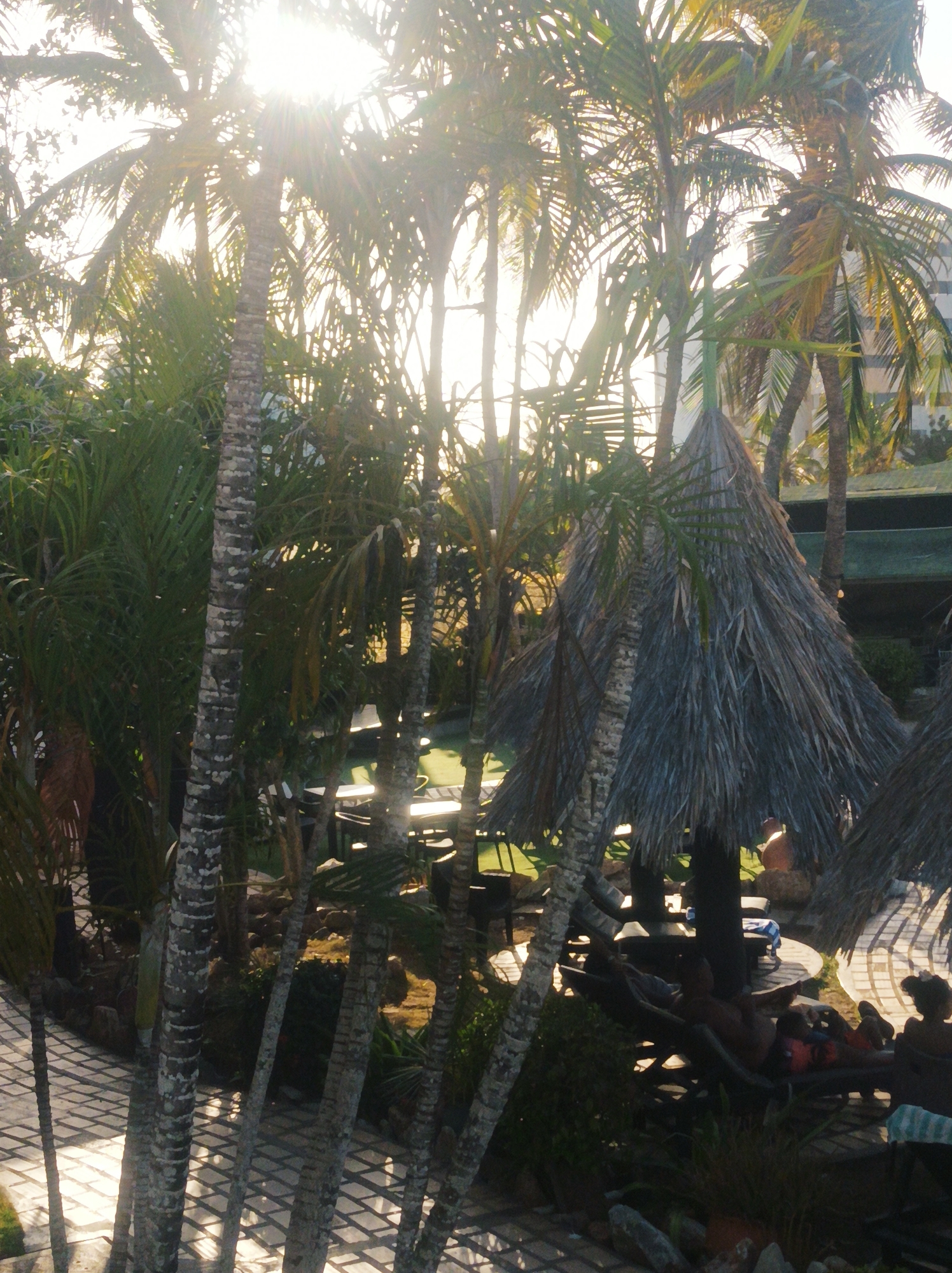 Casual resort moments documented in Porlamar, Venezuela