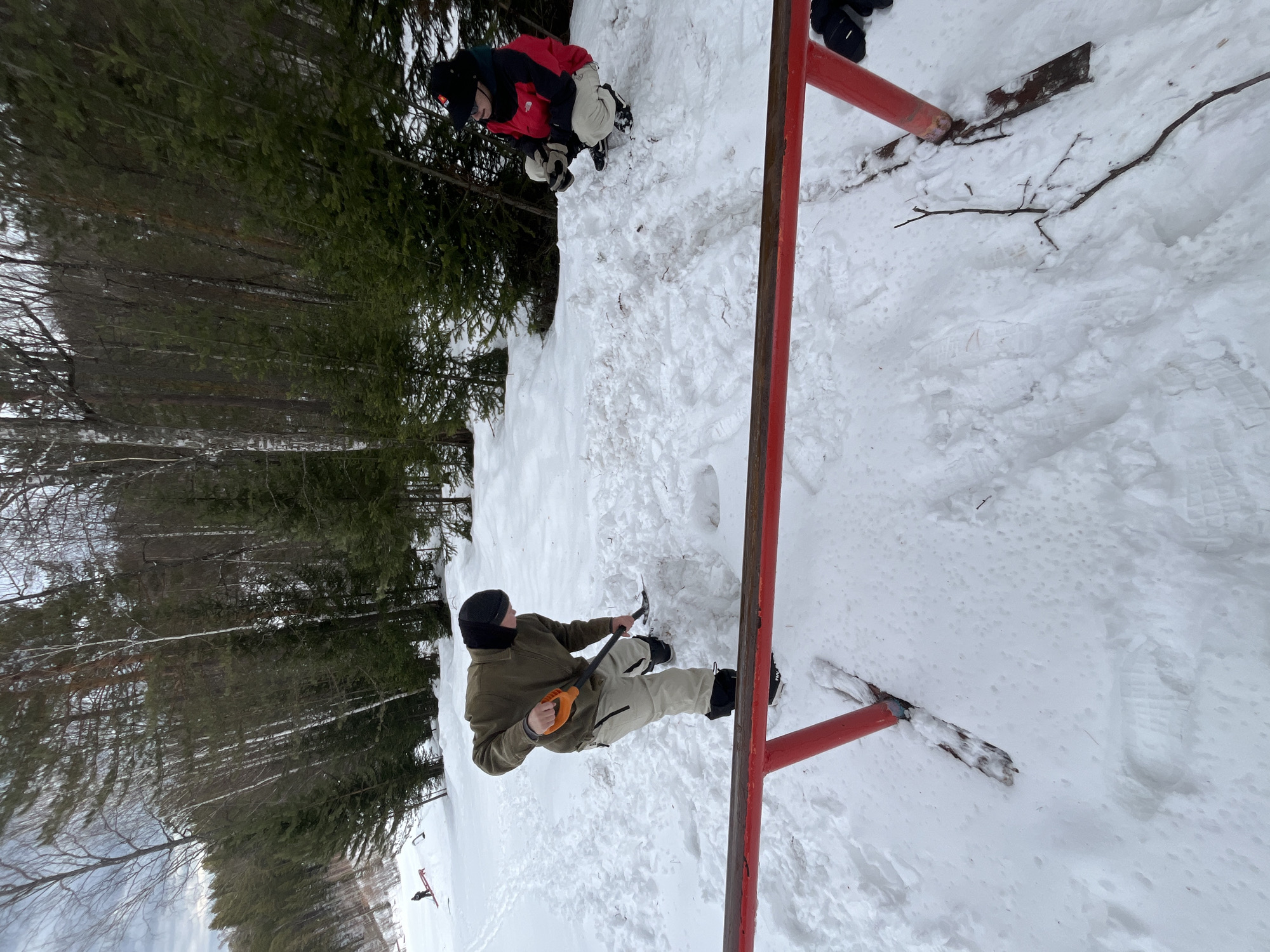 Winter outdoor activities documented at snowy resort location