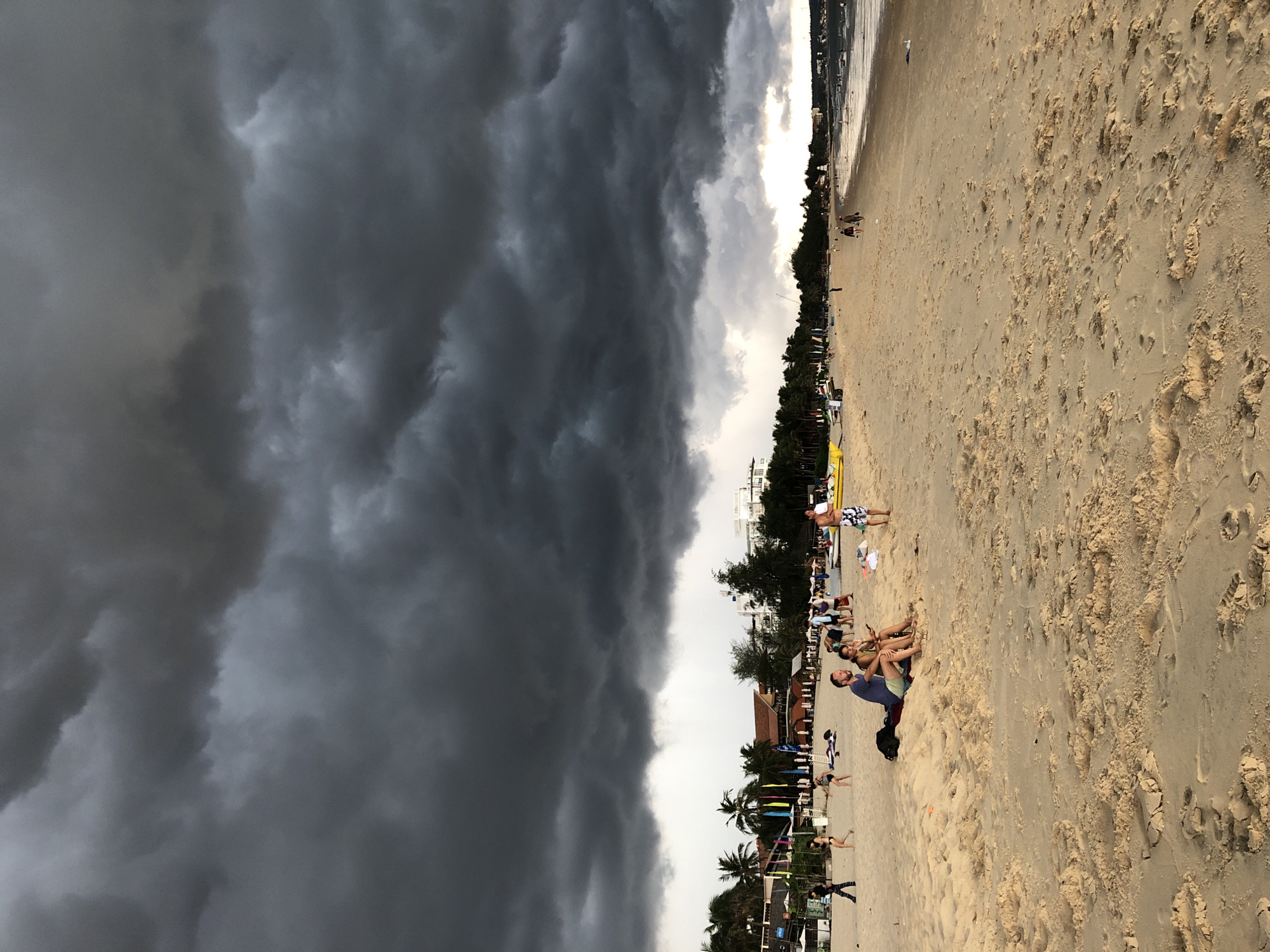 Stormy morning on the Mũi Né beachfront, Vietnam