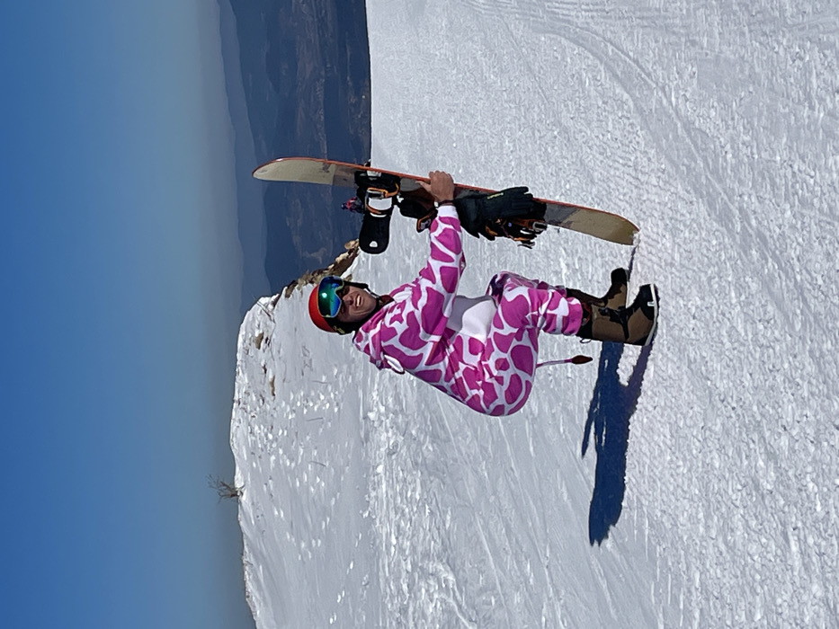Cow-Print Clad Skier Poses on Jahorina Slopes