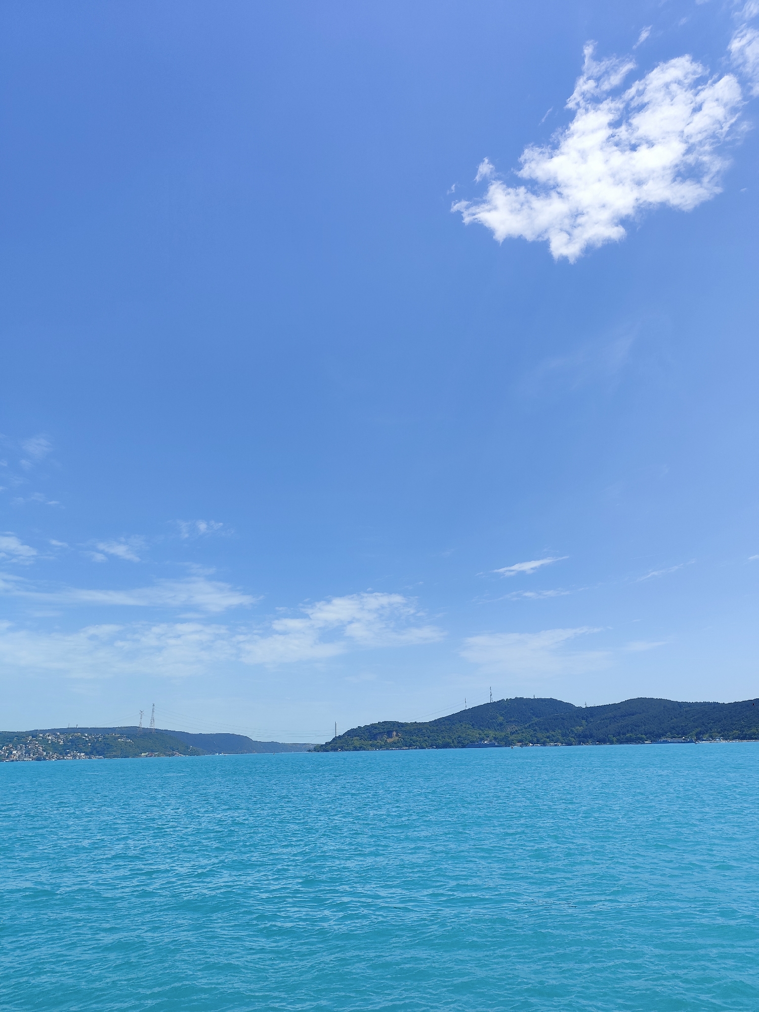 Sunny morning marina activity documented in Sarıyer, Turkey waterfront