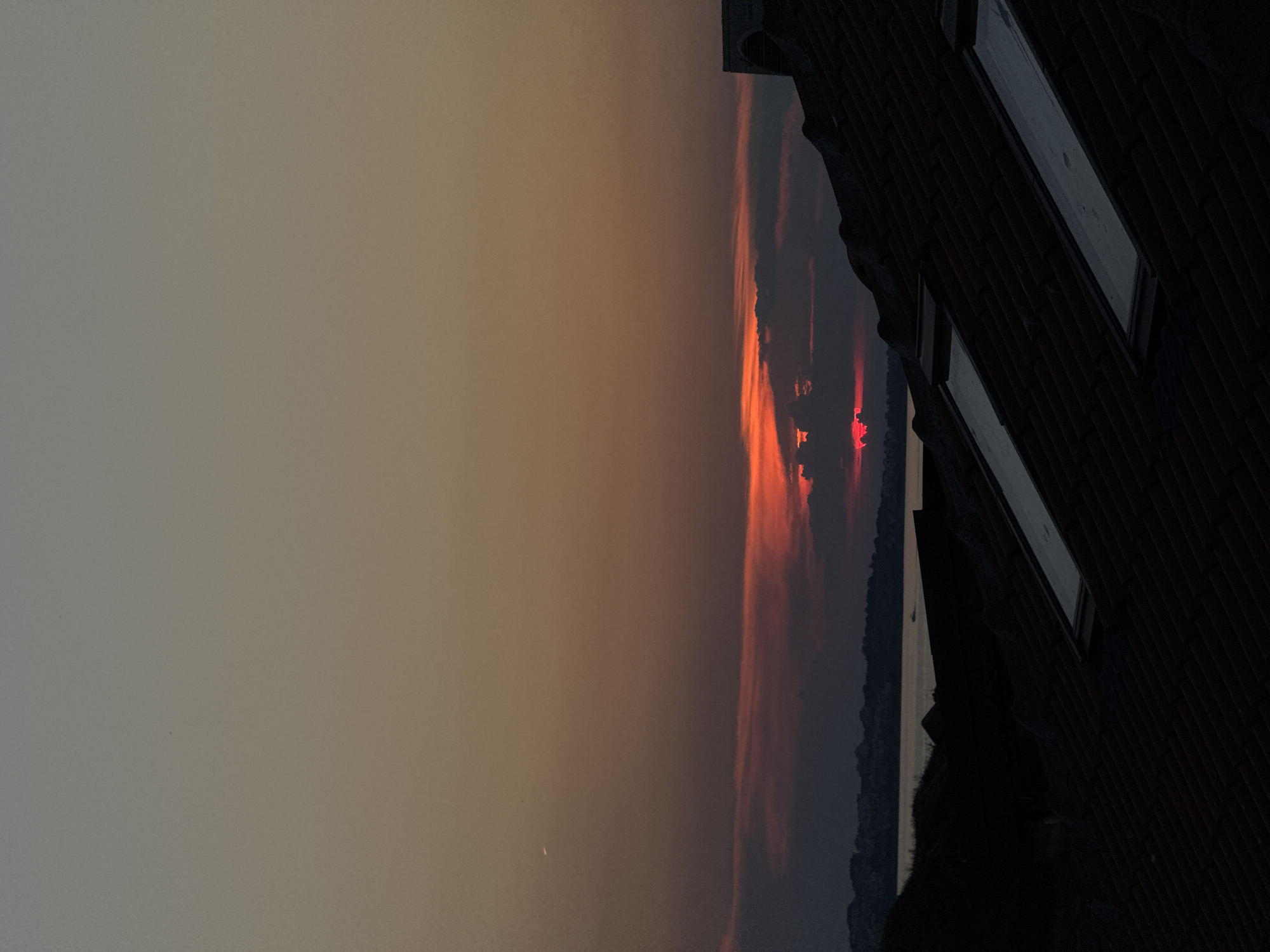 Rooftop sunset over the Black Sea in Sozopol