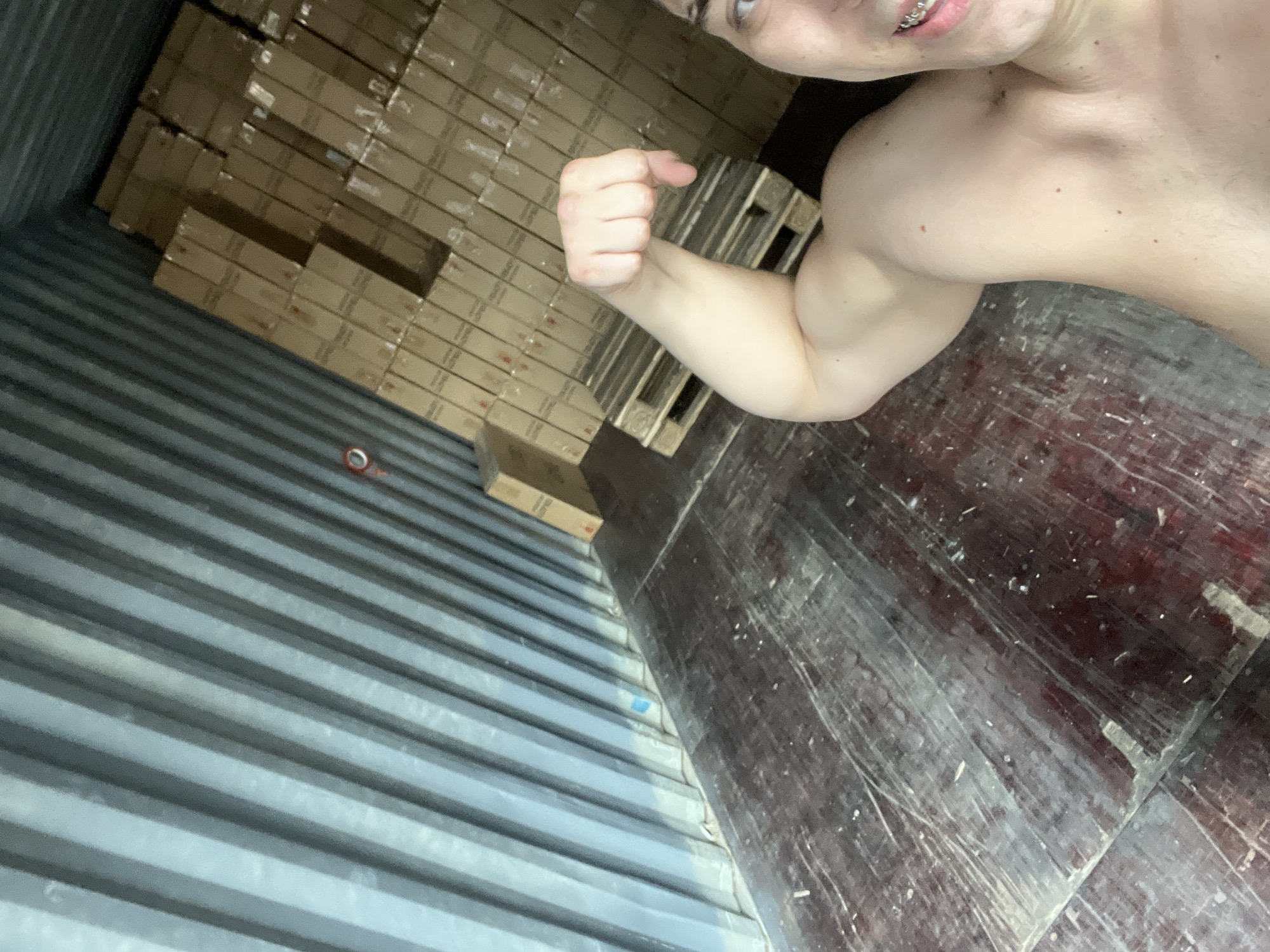 Individual documented in shipping container and gym in Numansdorp