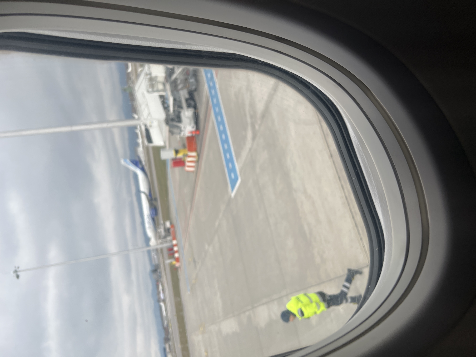 Traveler documents airport arrival and Sofia street scenes