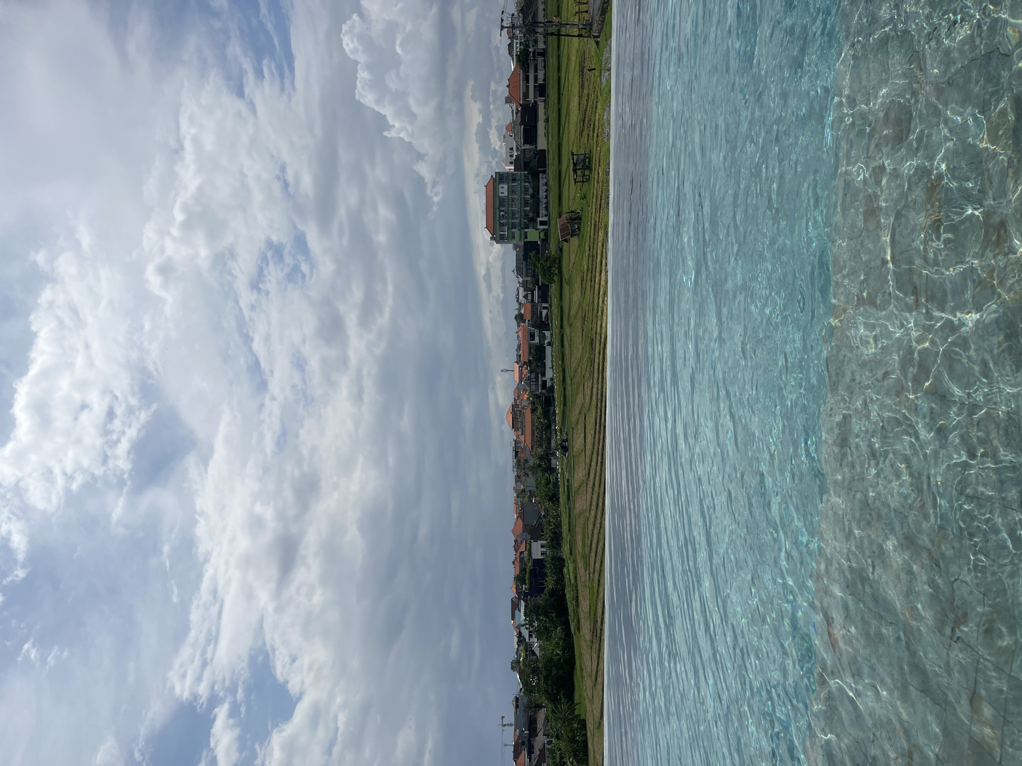 Swimming pools documented in North Kuta Indonesia early morning