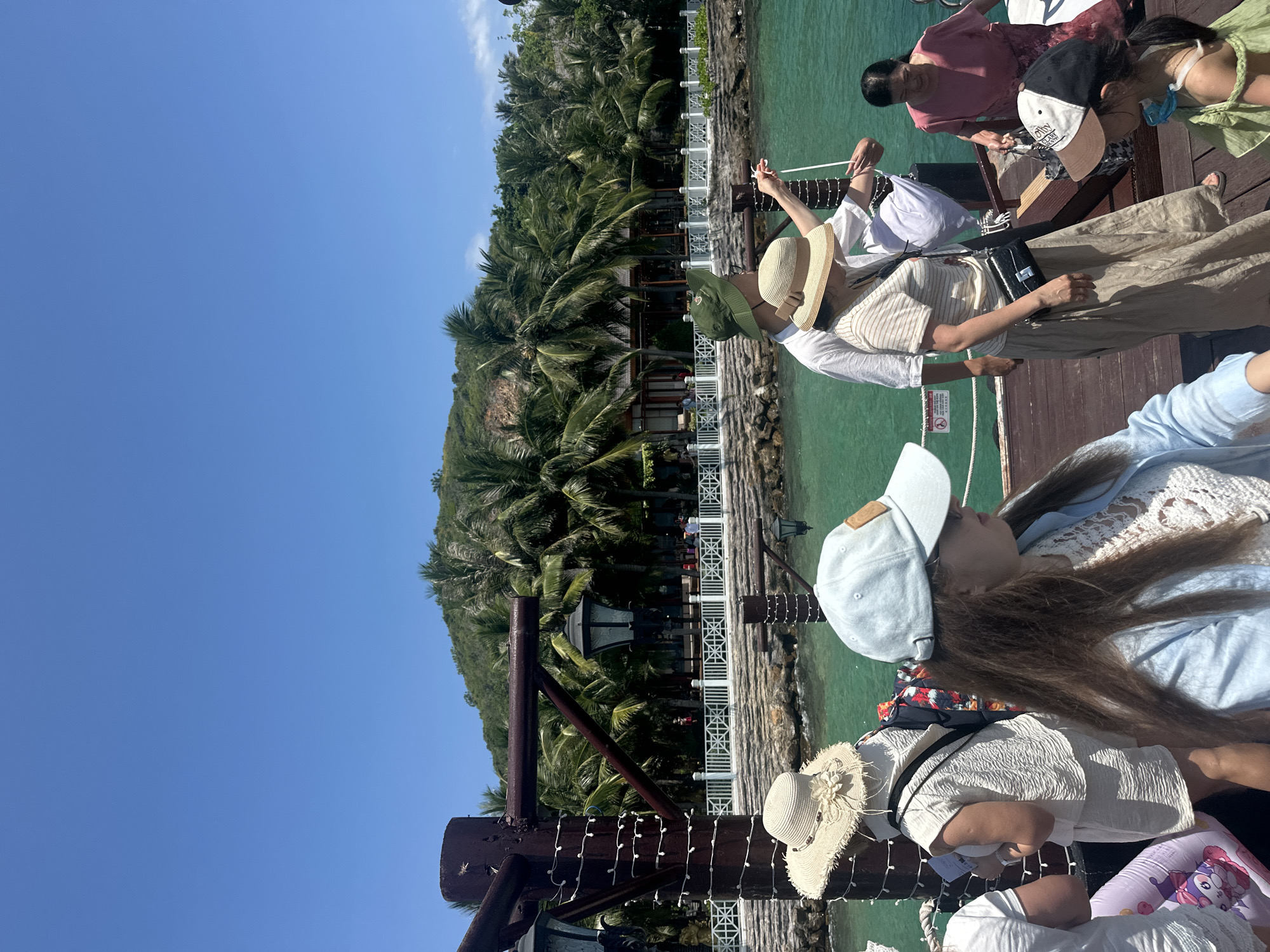 Sunny morning pier scene documented in Nha Trang, Vietnam