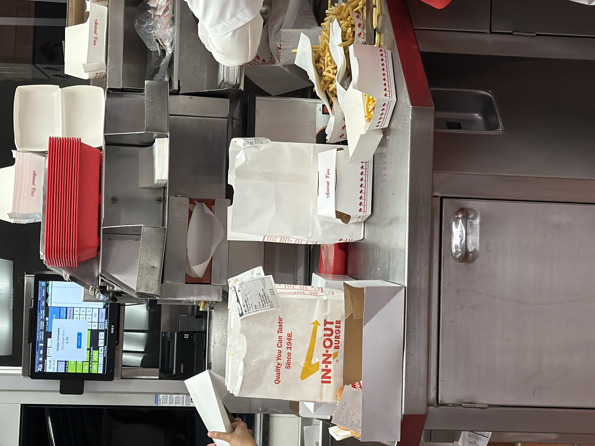 In-N-Out Burger work station documented in La Quinta