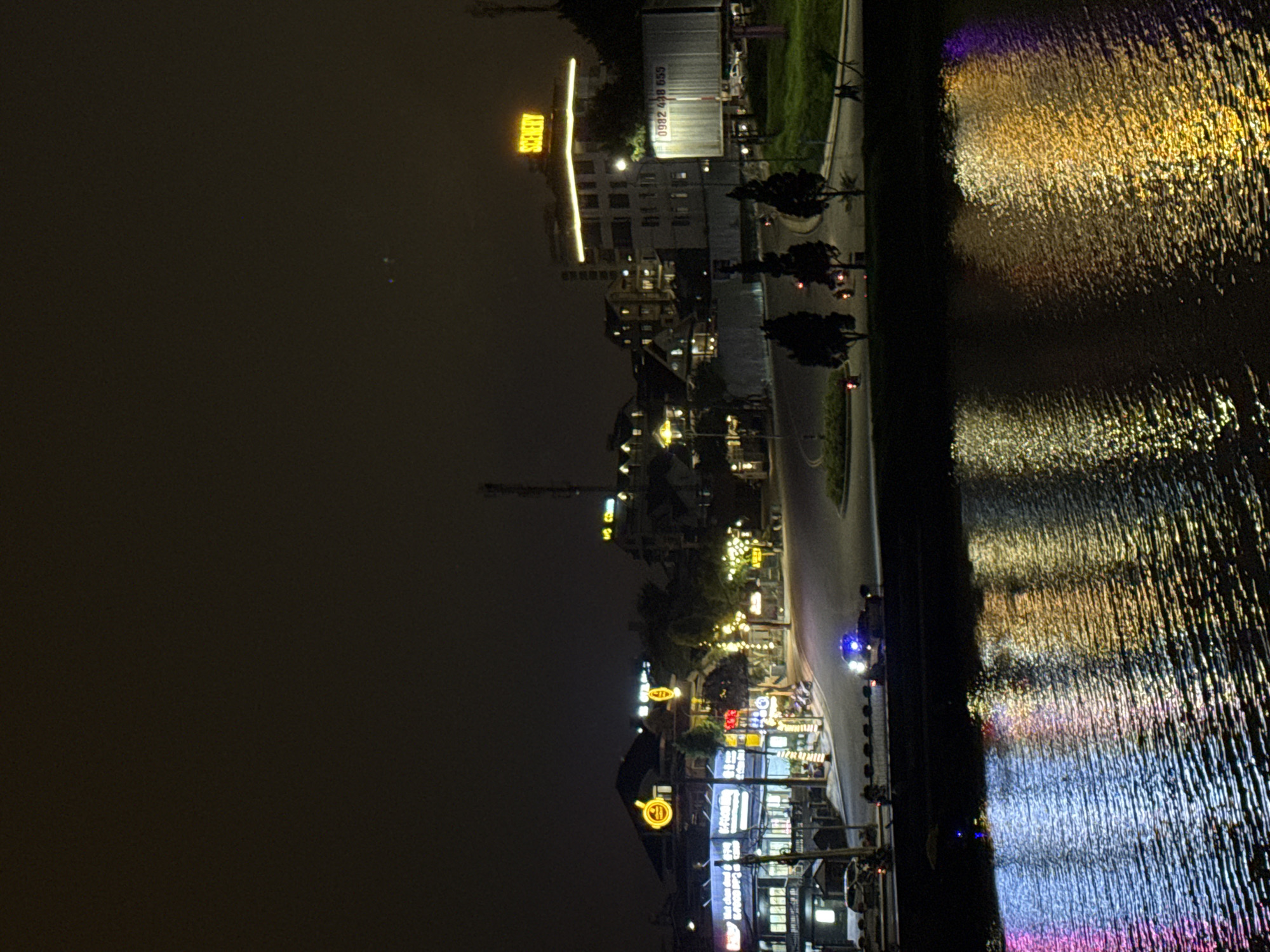 Nighttime waterfront scenes documented in Da Lat, Vietnam