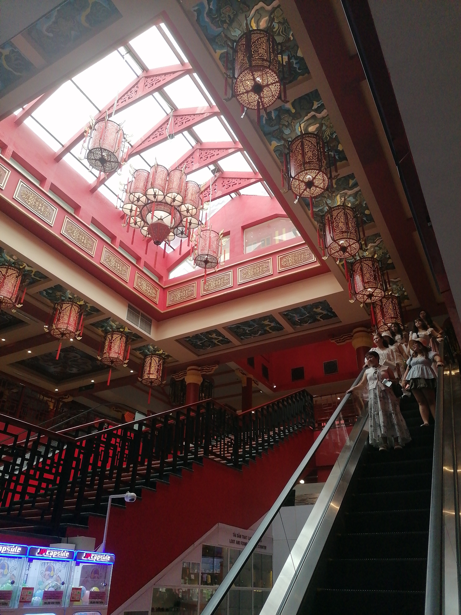 Early morning activity captured at Chinese-themed shopping center Vietnam