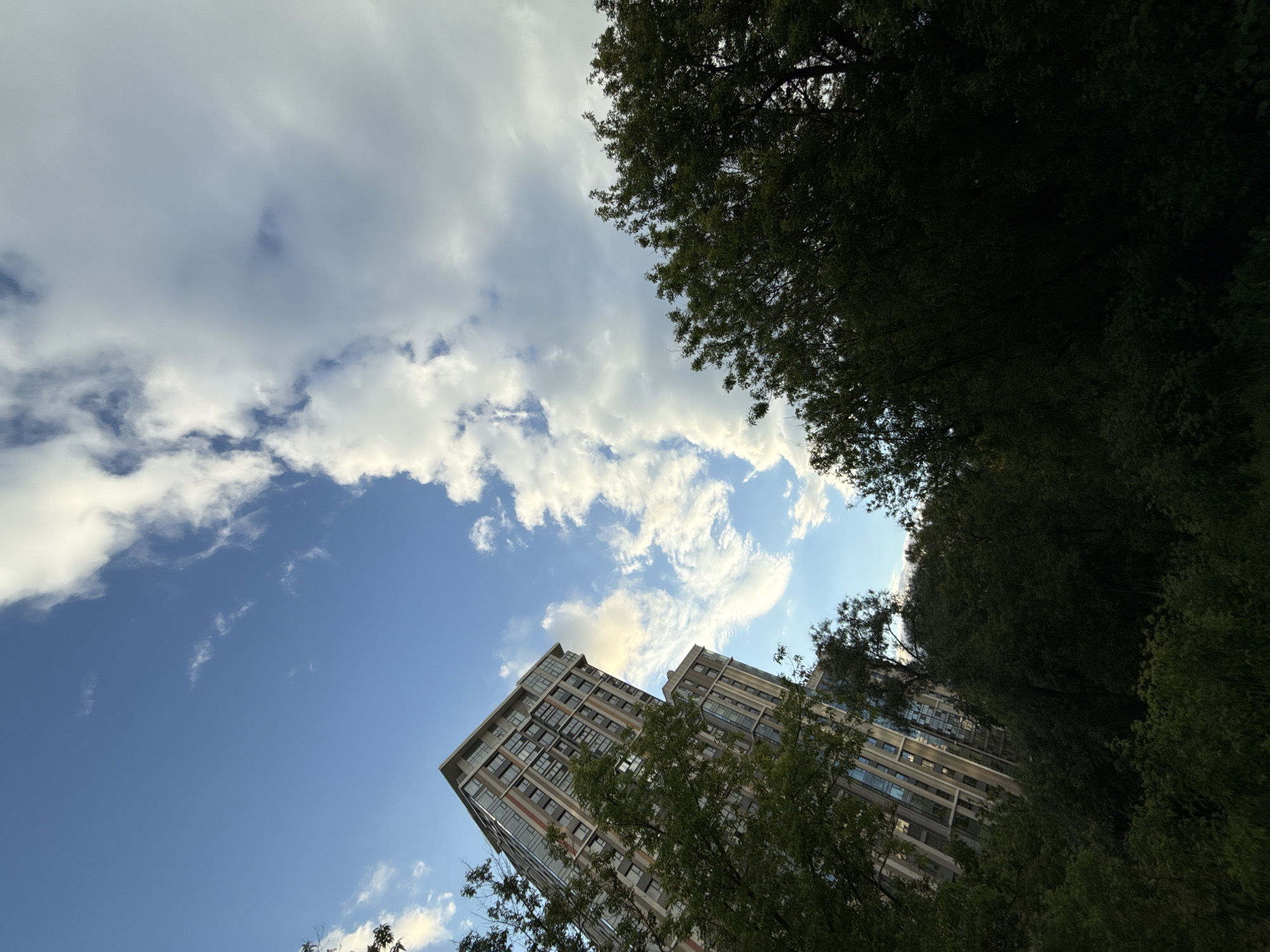 Woman documents Moscow sunset and cityscape in selfie videos