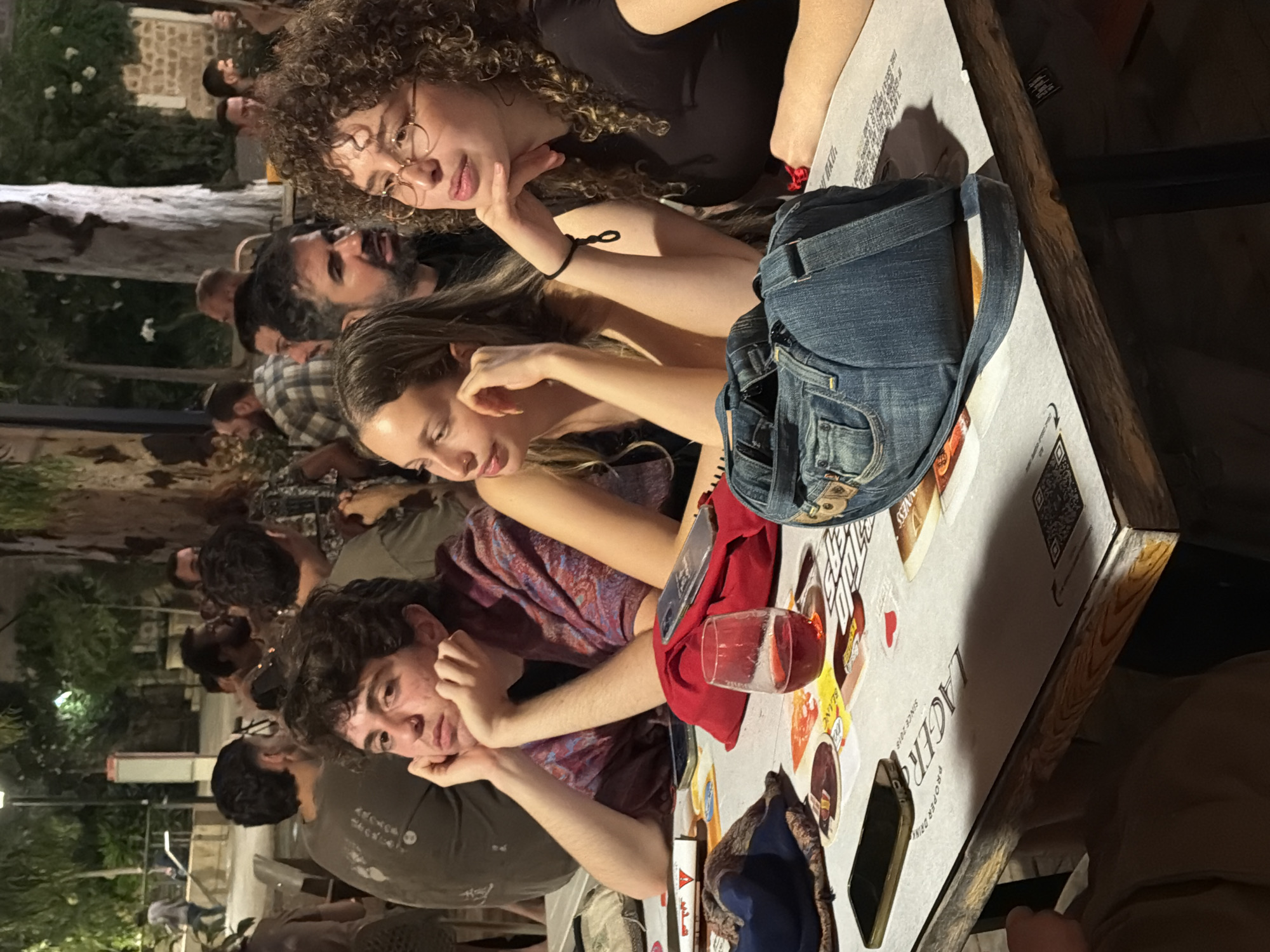 Evening scenes captured across Tel Aviv during busy nightlife hour