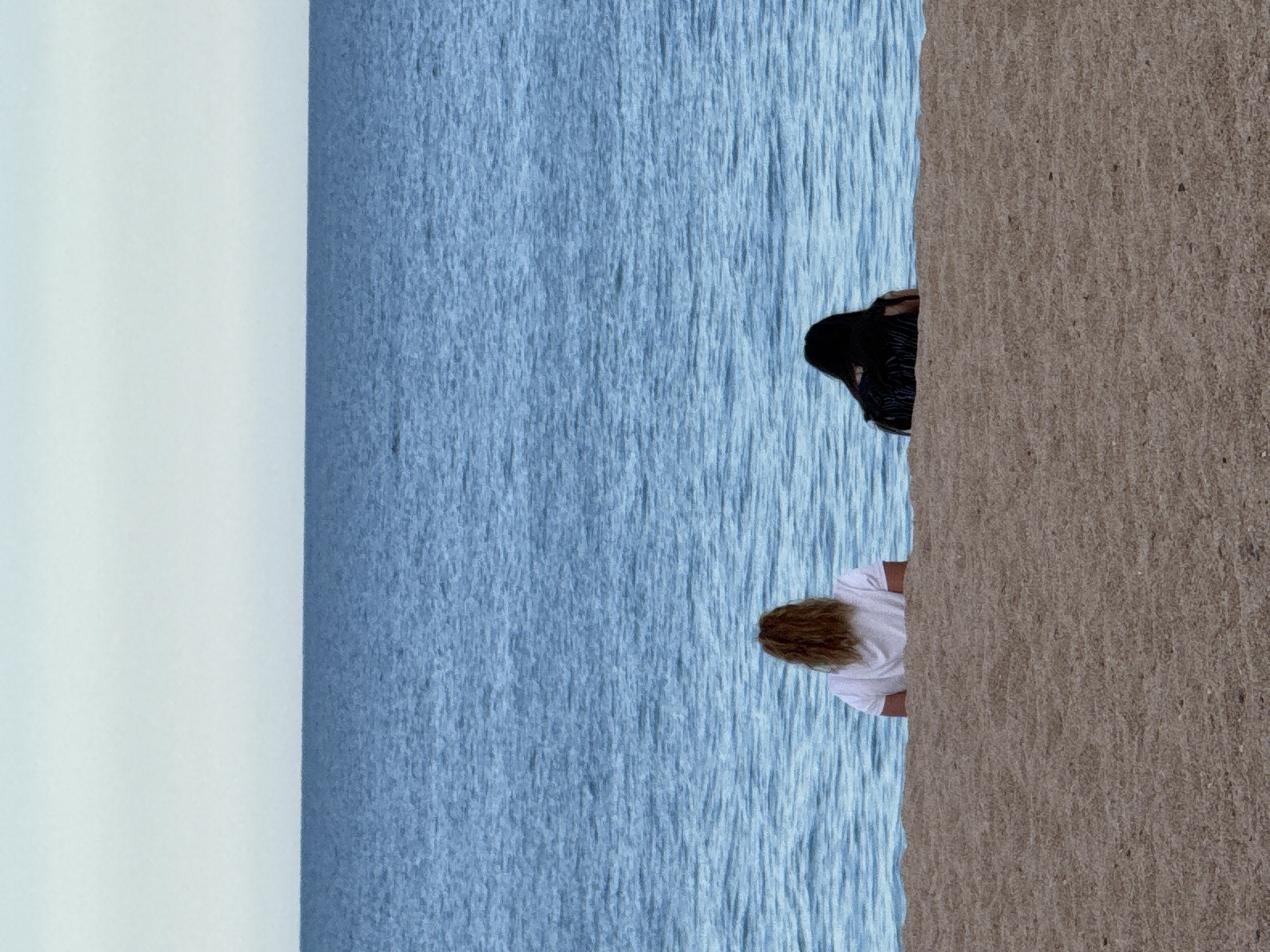 Lazy summer afternoon on Blanes beach and promenade