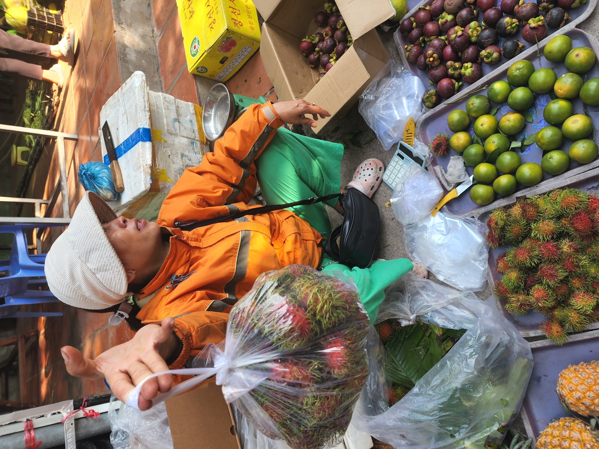 Morning market activity in Phu Thuy Ward Vietnam