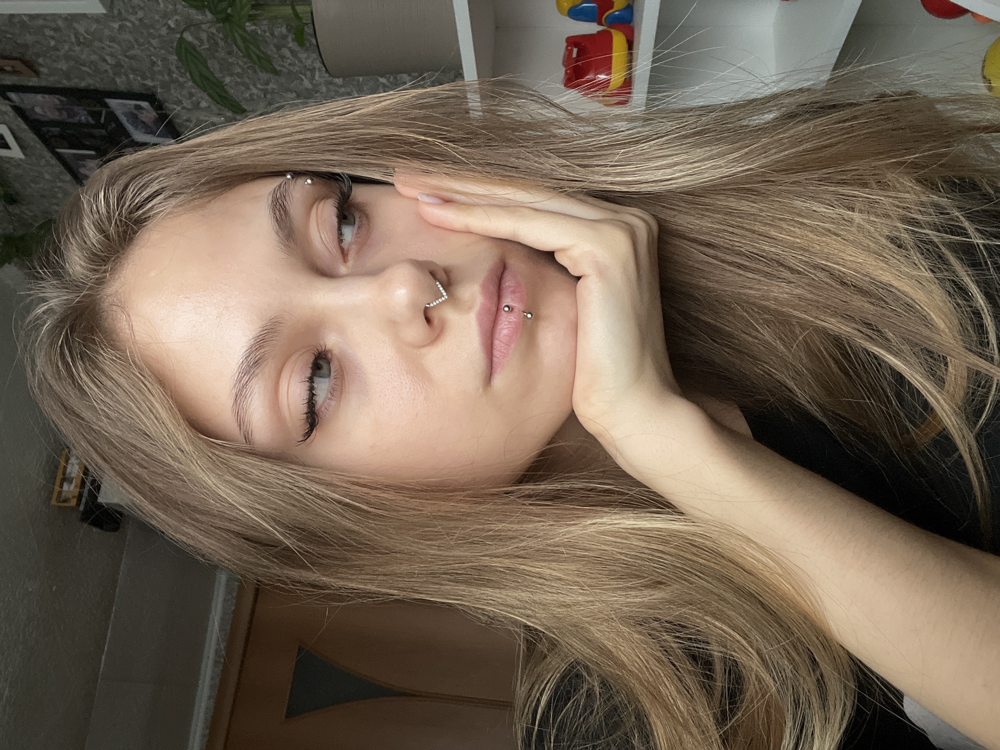 Woman takes selfies in Фоки, Russia