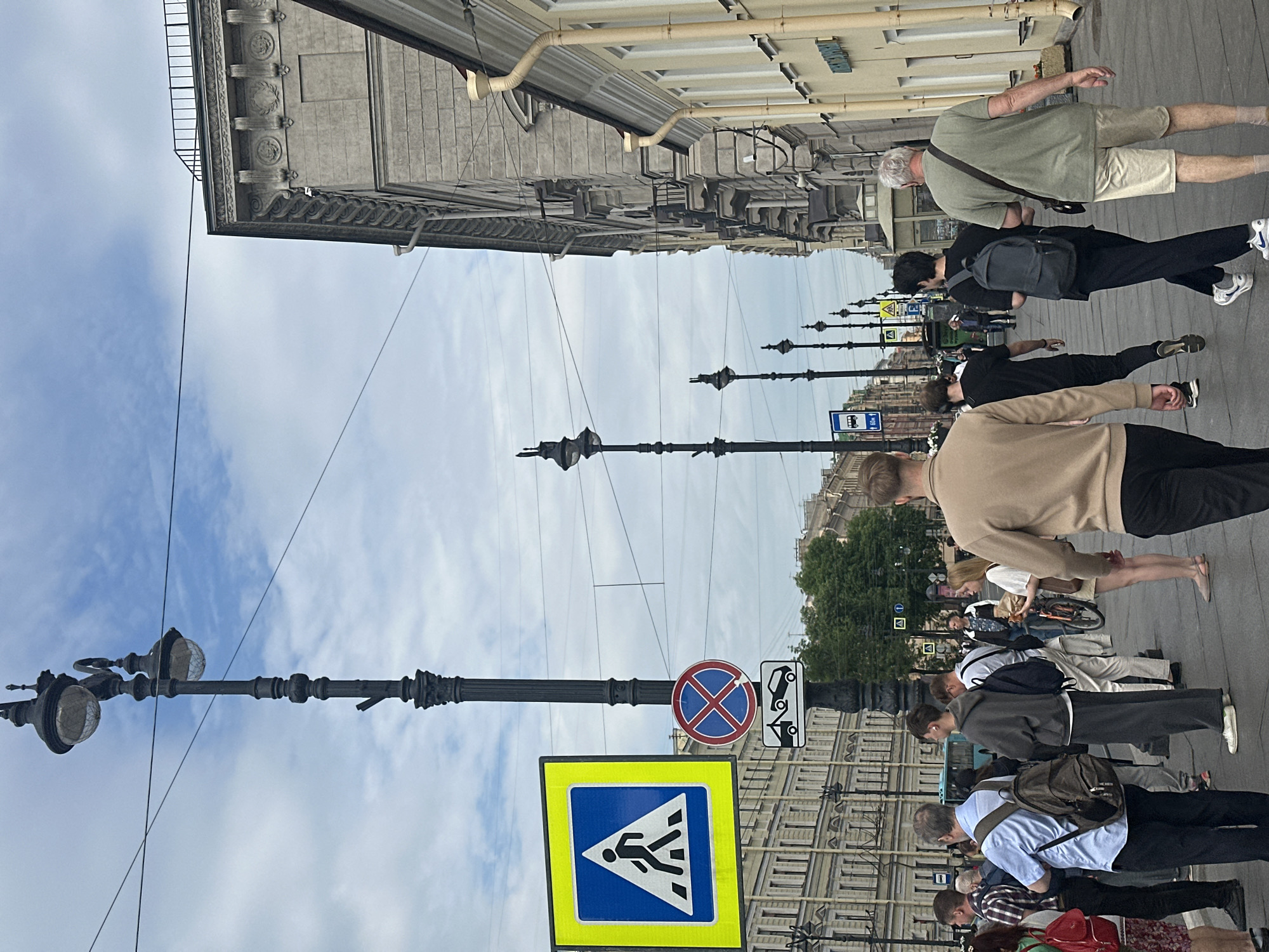 Morning city scenes documented across urban transit areas
