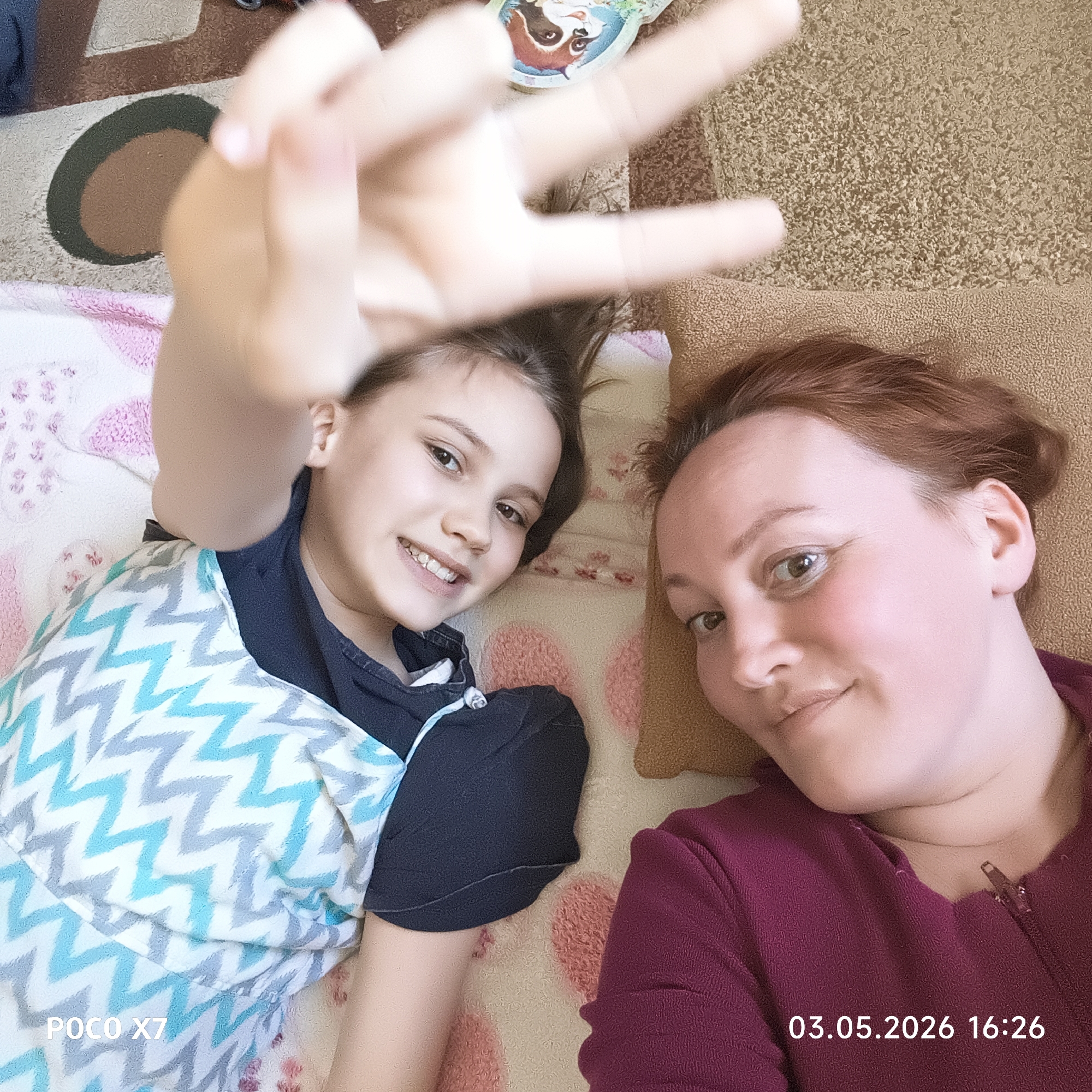 Family enjoys Sunday morning activities in Chaikovsky, Russia