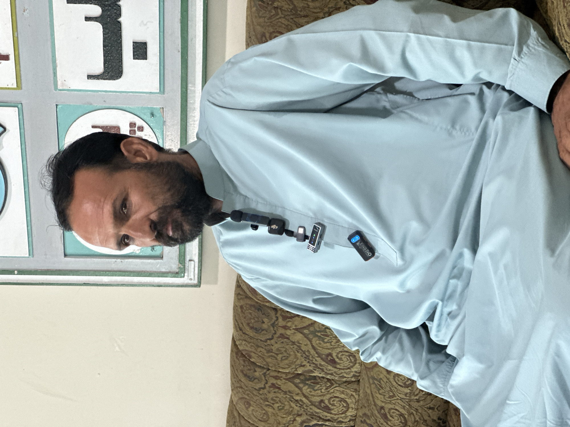 Morning street life and an interview setup in Quetta City