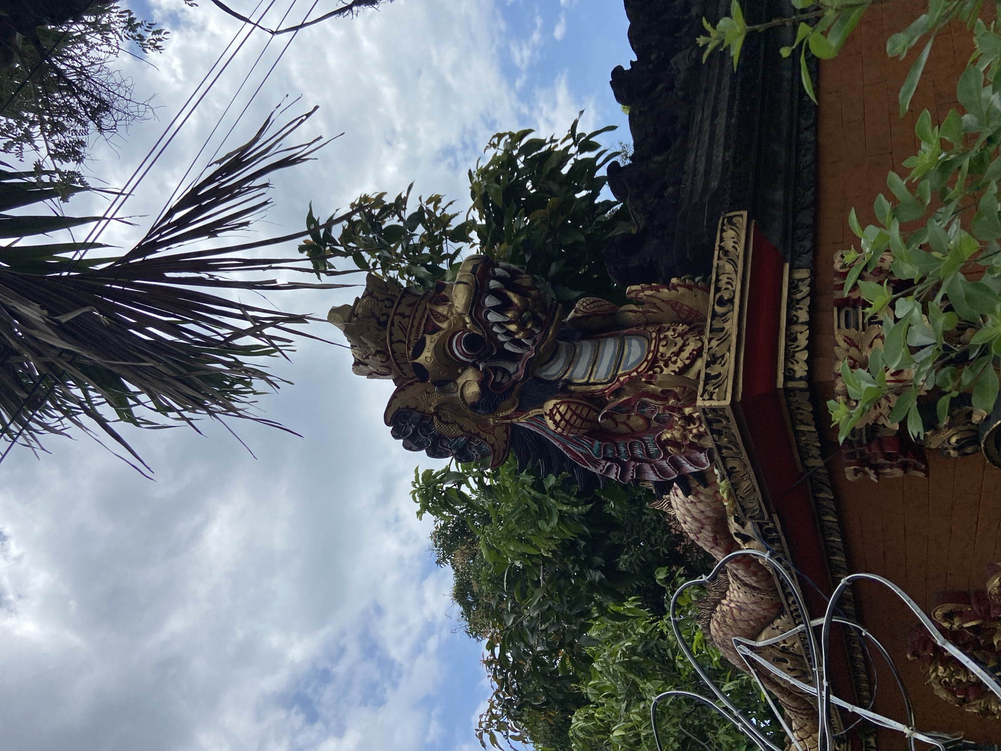 Ornate Balinese temple carvings documented in Buleleng, Indonesia