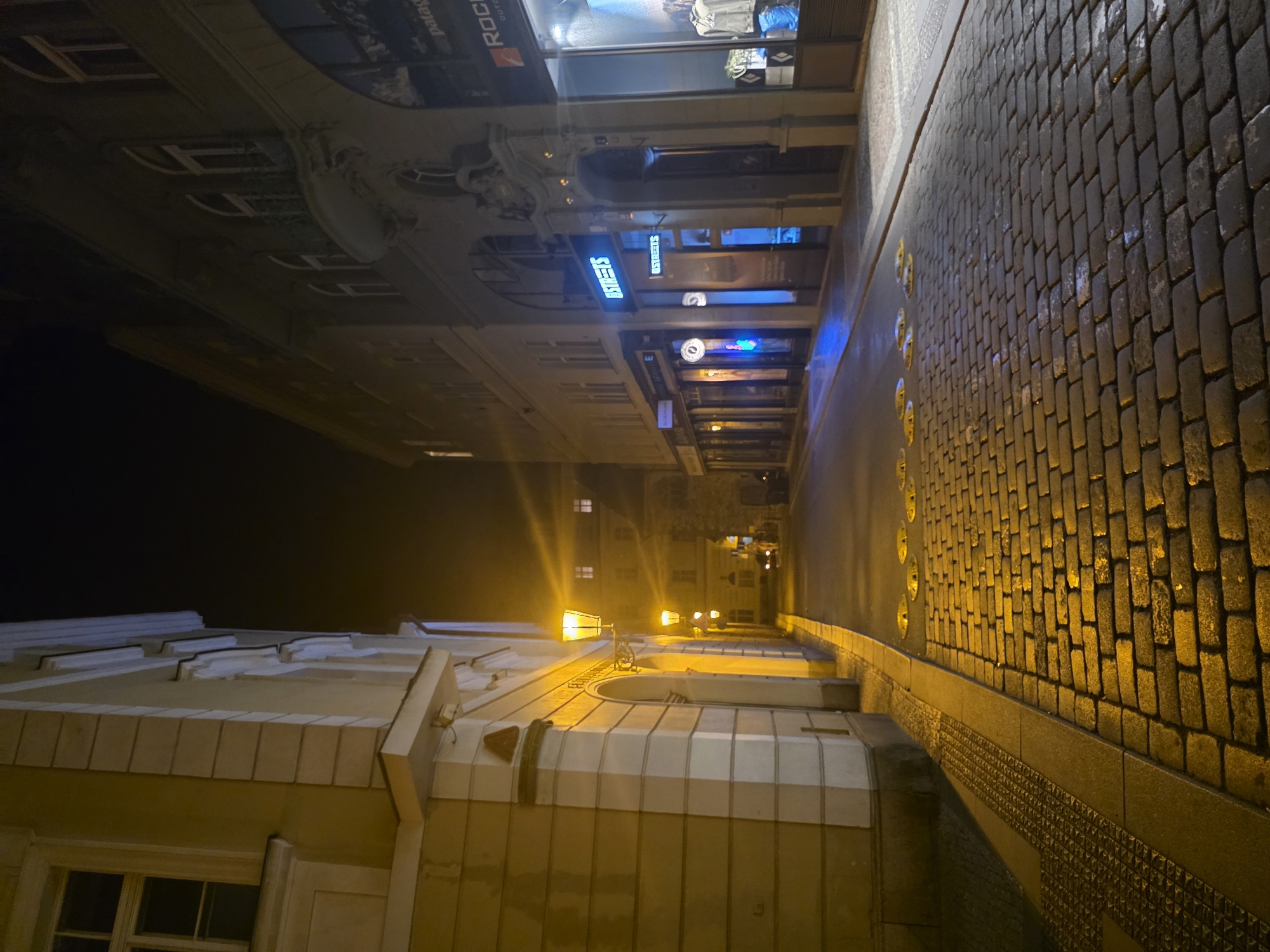 Nighttime urban scenes documented across multiple city locations