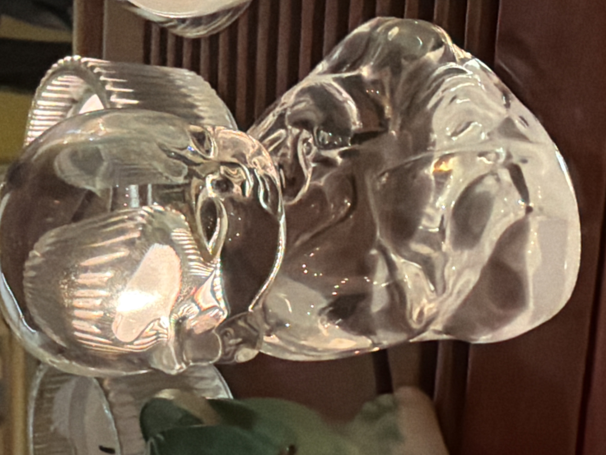 Glass figurine and portrait captured in Belgrade