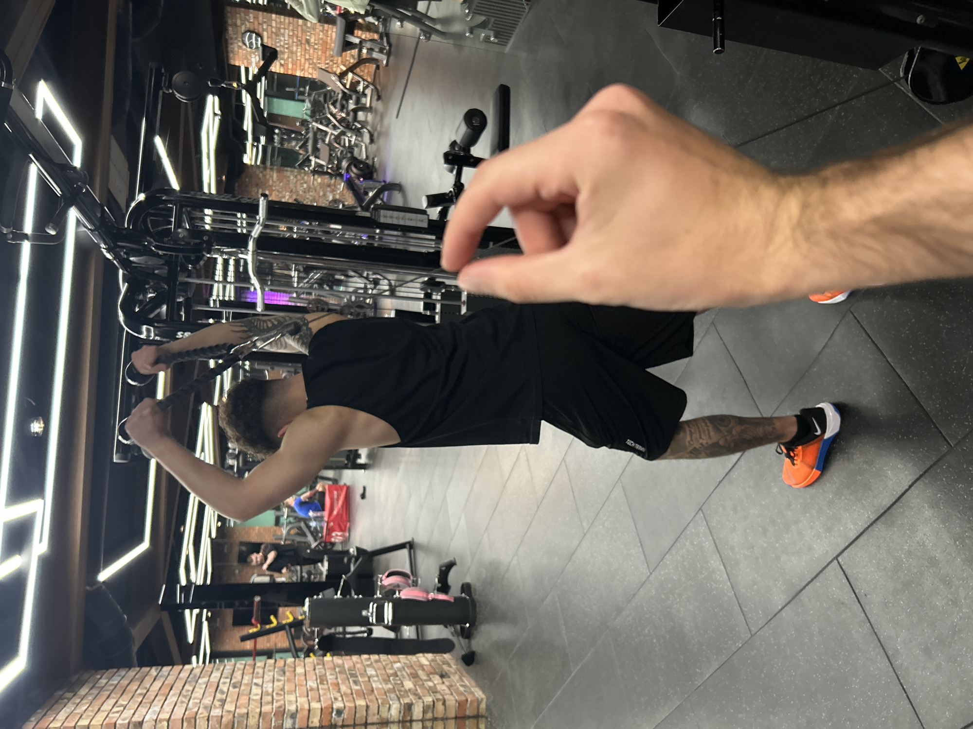 Evening workout session documented at Sofia gym