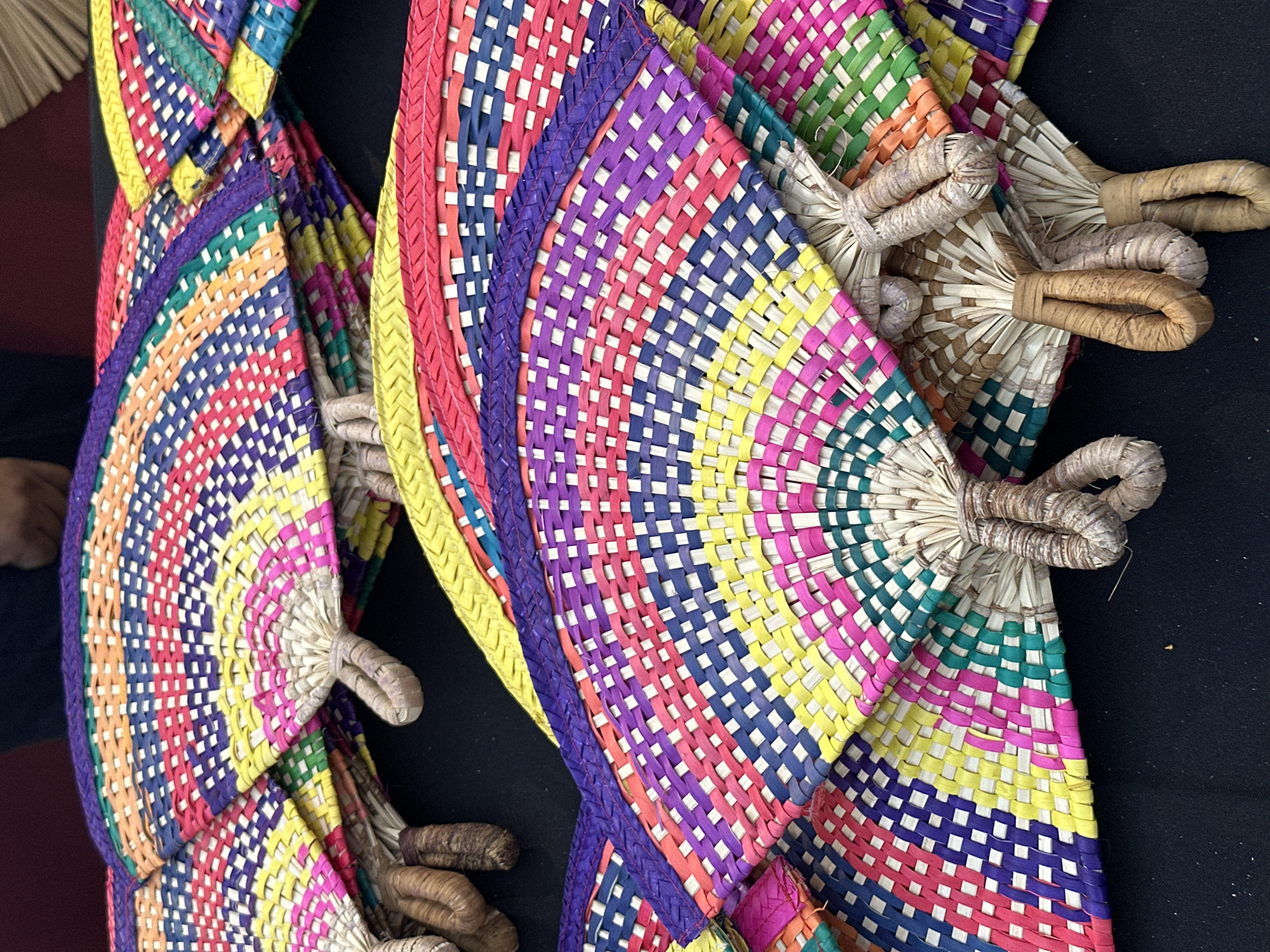 Traditional Mexican handicrafts displayed at Mexico City market stall