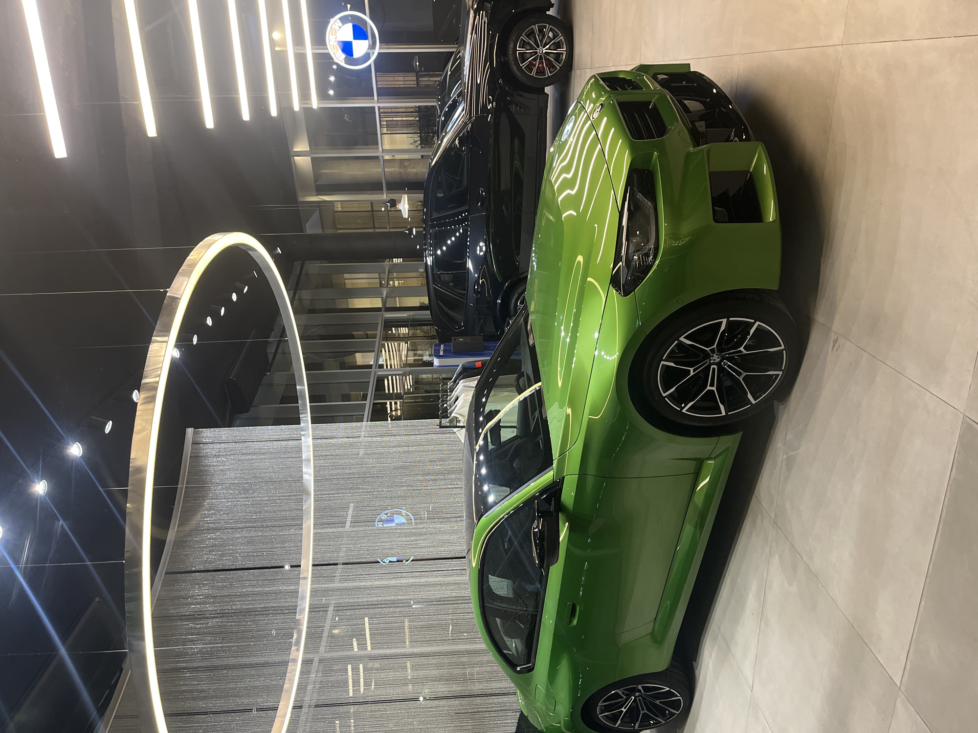 BMW vehicles spotted at Buenos Aires dealership during midnight hours