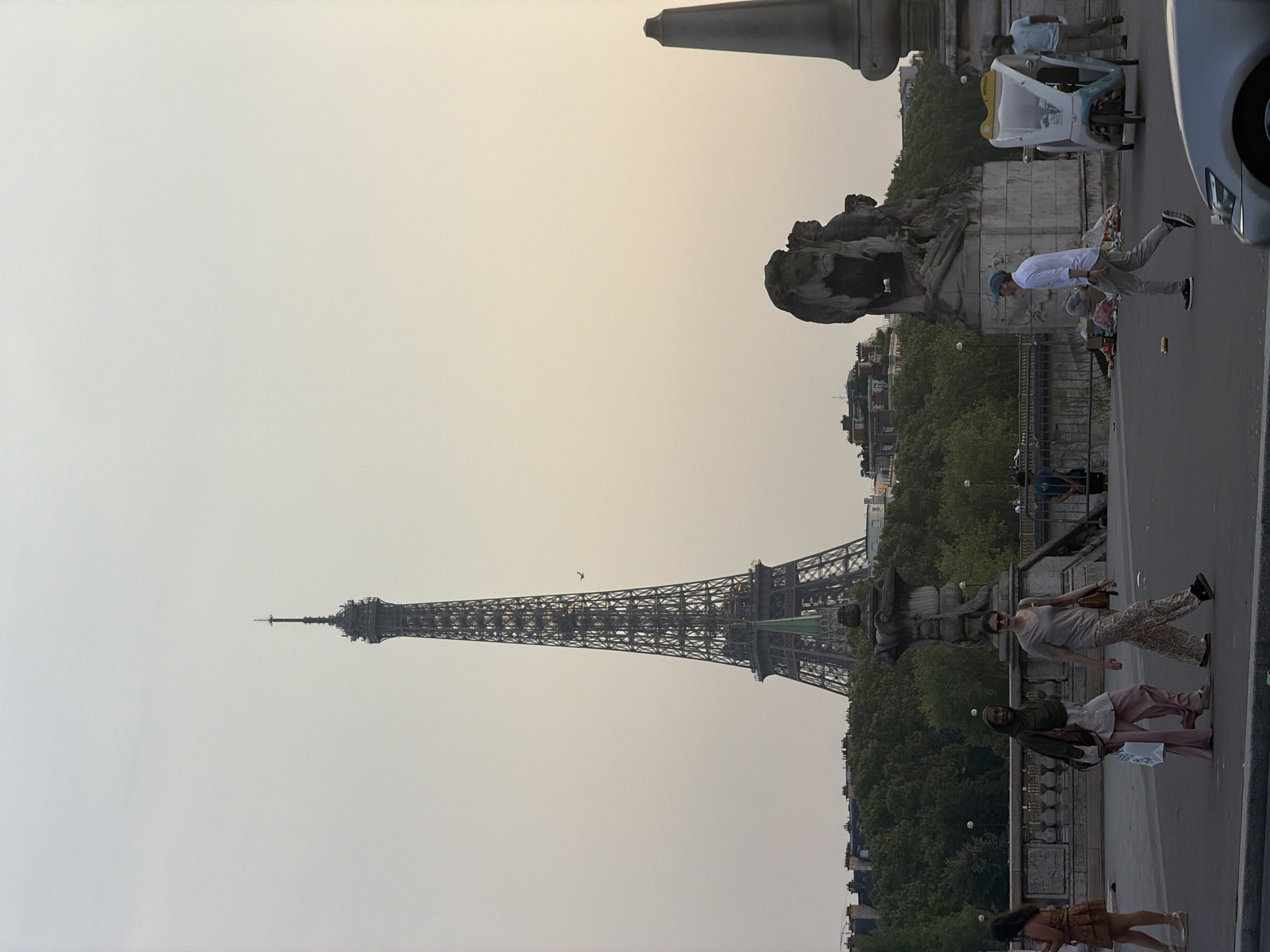 Bastille Day evening along Pont Alexandre III and the Seine
