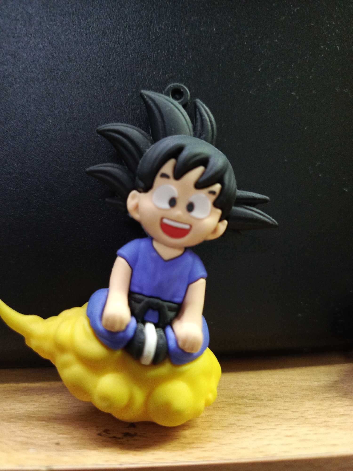 Dragon Ball Goku figurine spotted on office shelf in Guayaquil
