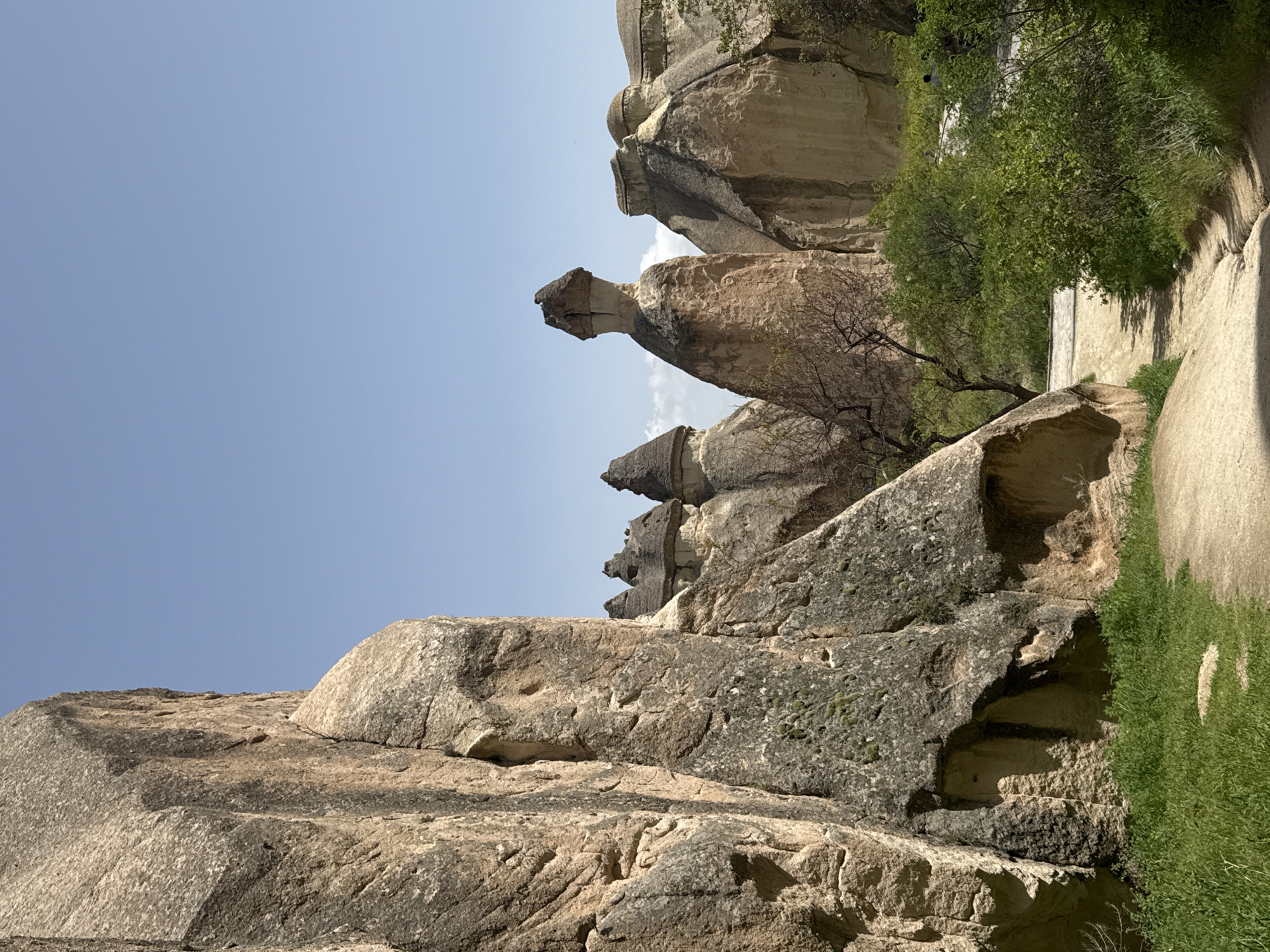 Fairy chimney rock formations documented in Avanos, Turkey