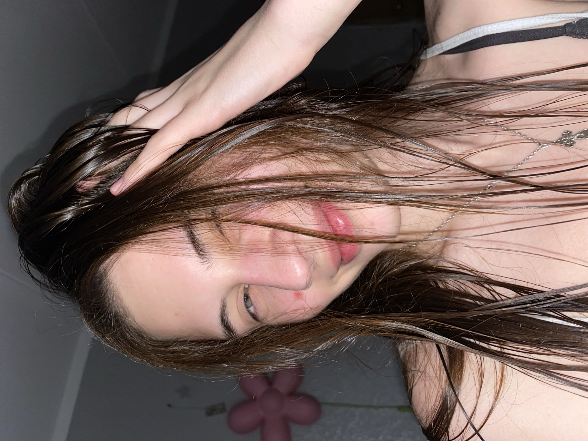 Young woman takes multiple selfies in Votkinsk, Russia