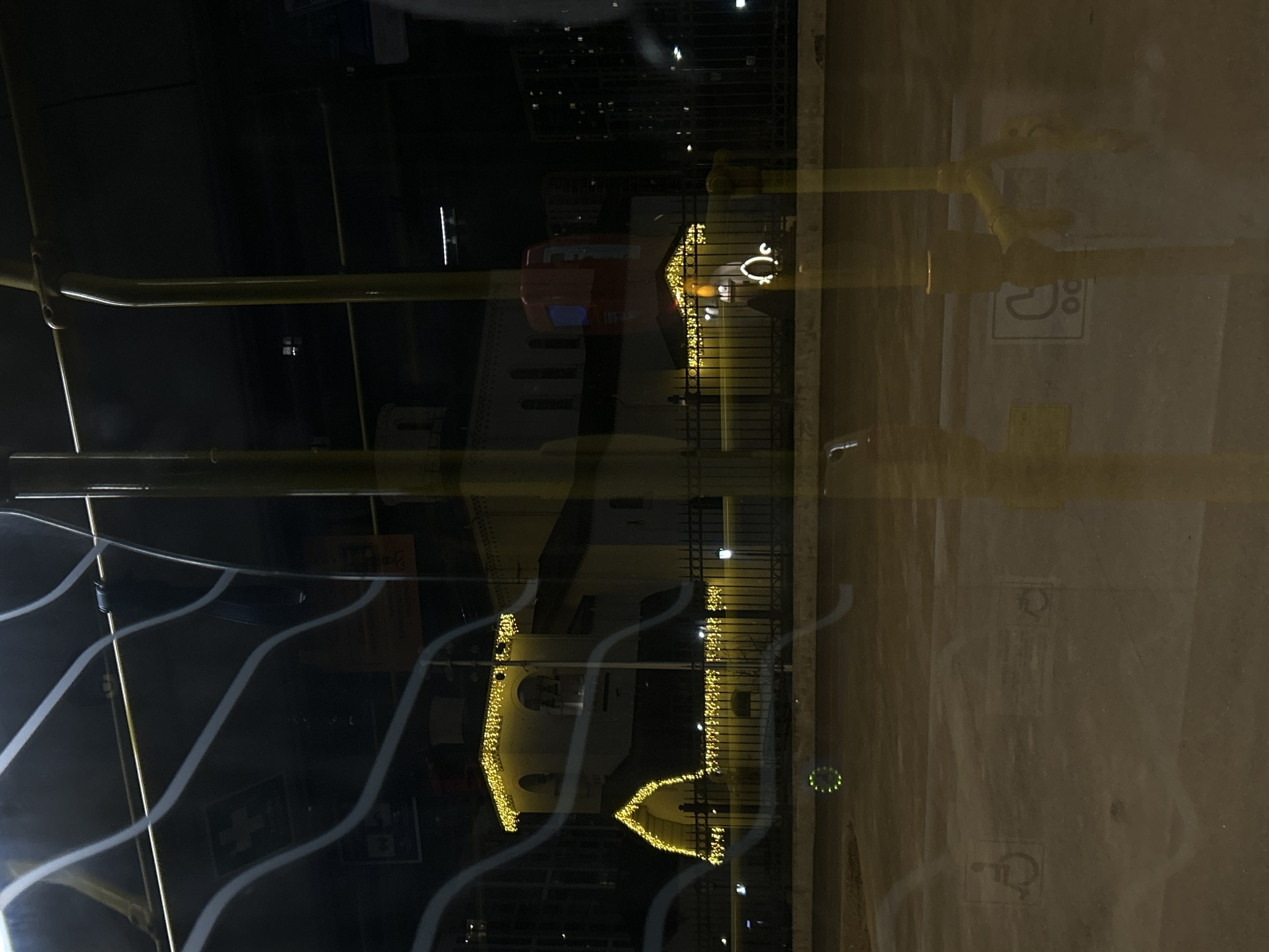 Nighttime bus ride documented through Saint Petersburg streets
