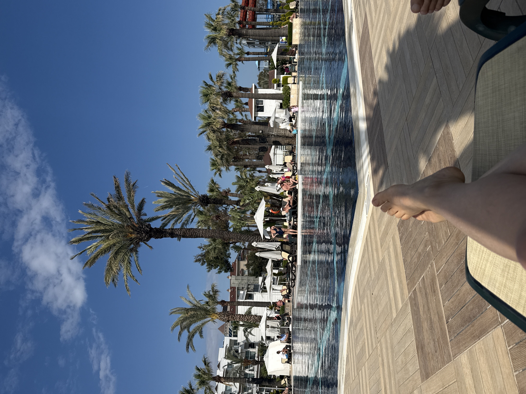 Resort guests enjoy poolside activities in Serik, Turkey