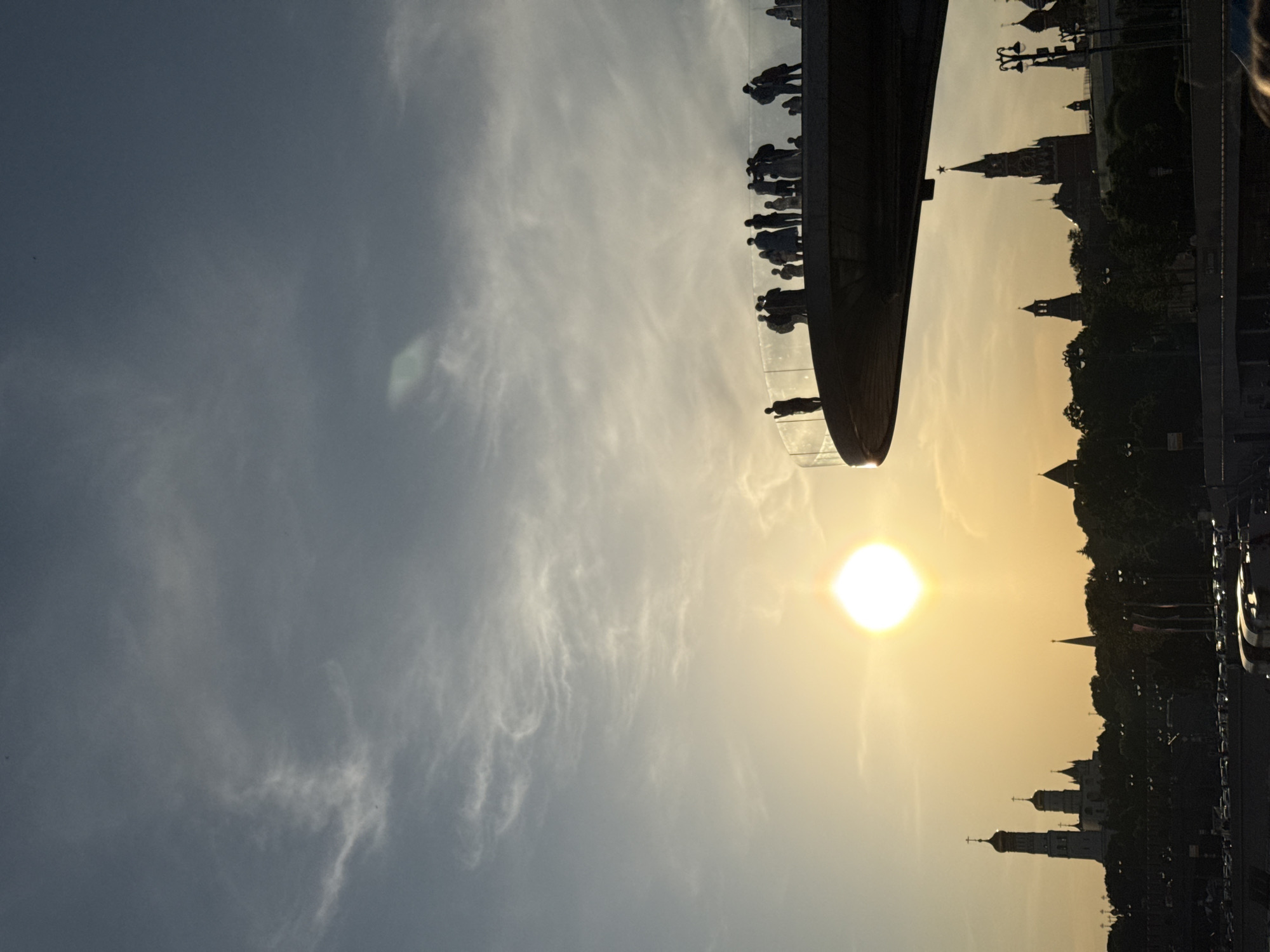 Moscow landmarks captured during sunset tour on May 19