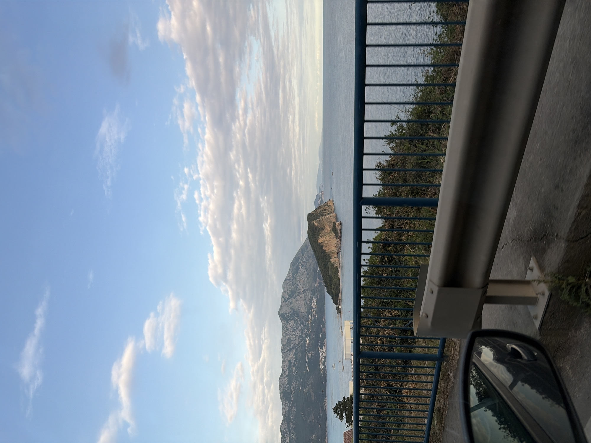 Coastal drive and rooftop cinema evening in Budva