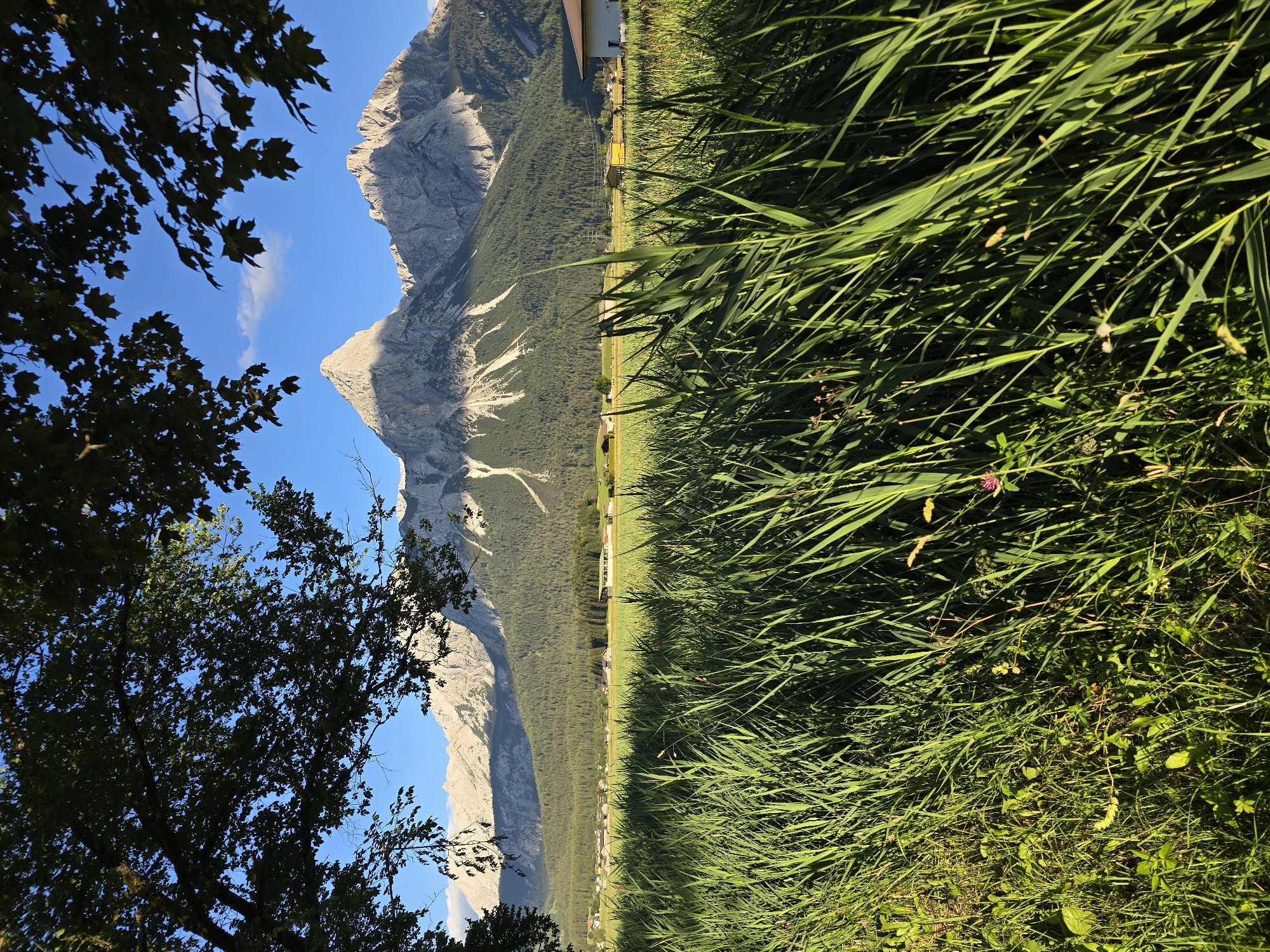 Lermoos meadows and Zugspitze views on a summer afternoon
