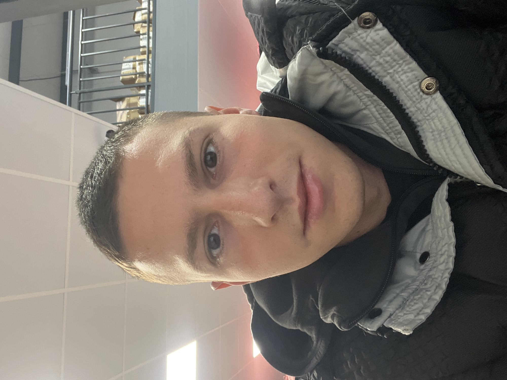 Man takes selfie in Burgas, Bulgaria