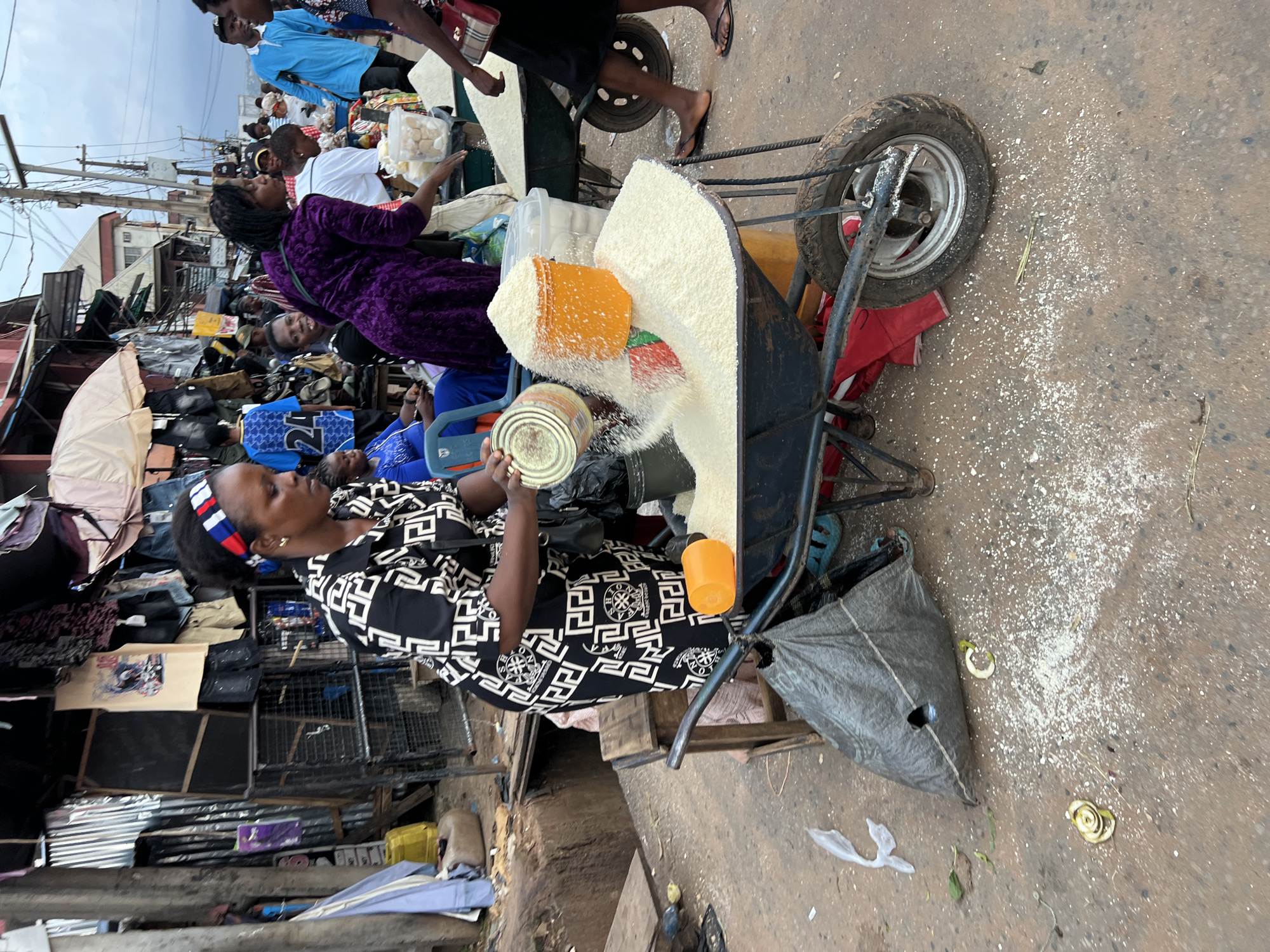 Busy afternoon market life documented in Nkpor, Nigeria