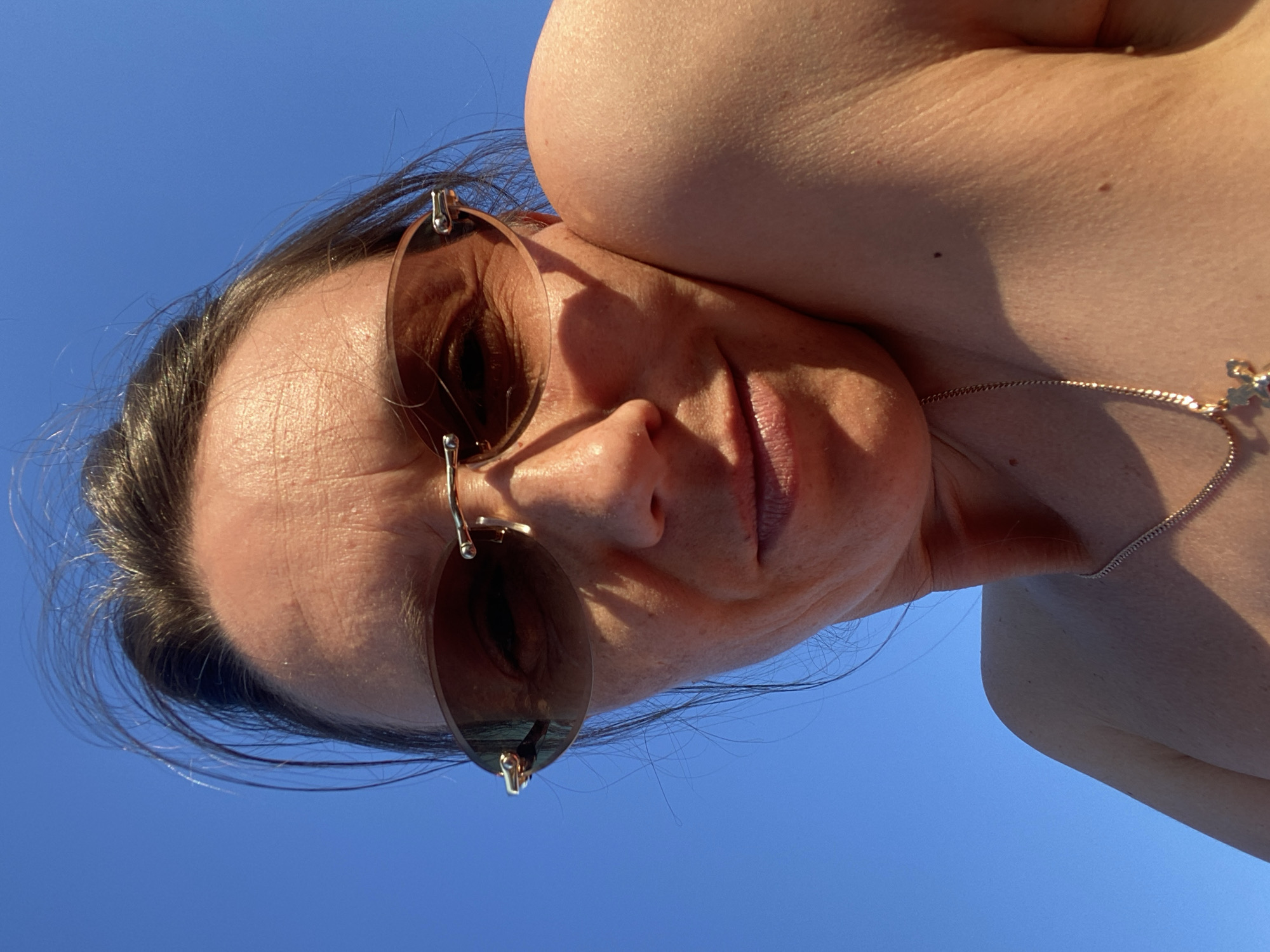 Sunny beach afternoon in Chaikovsky, Russia