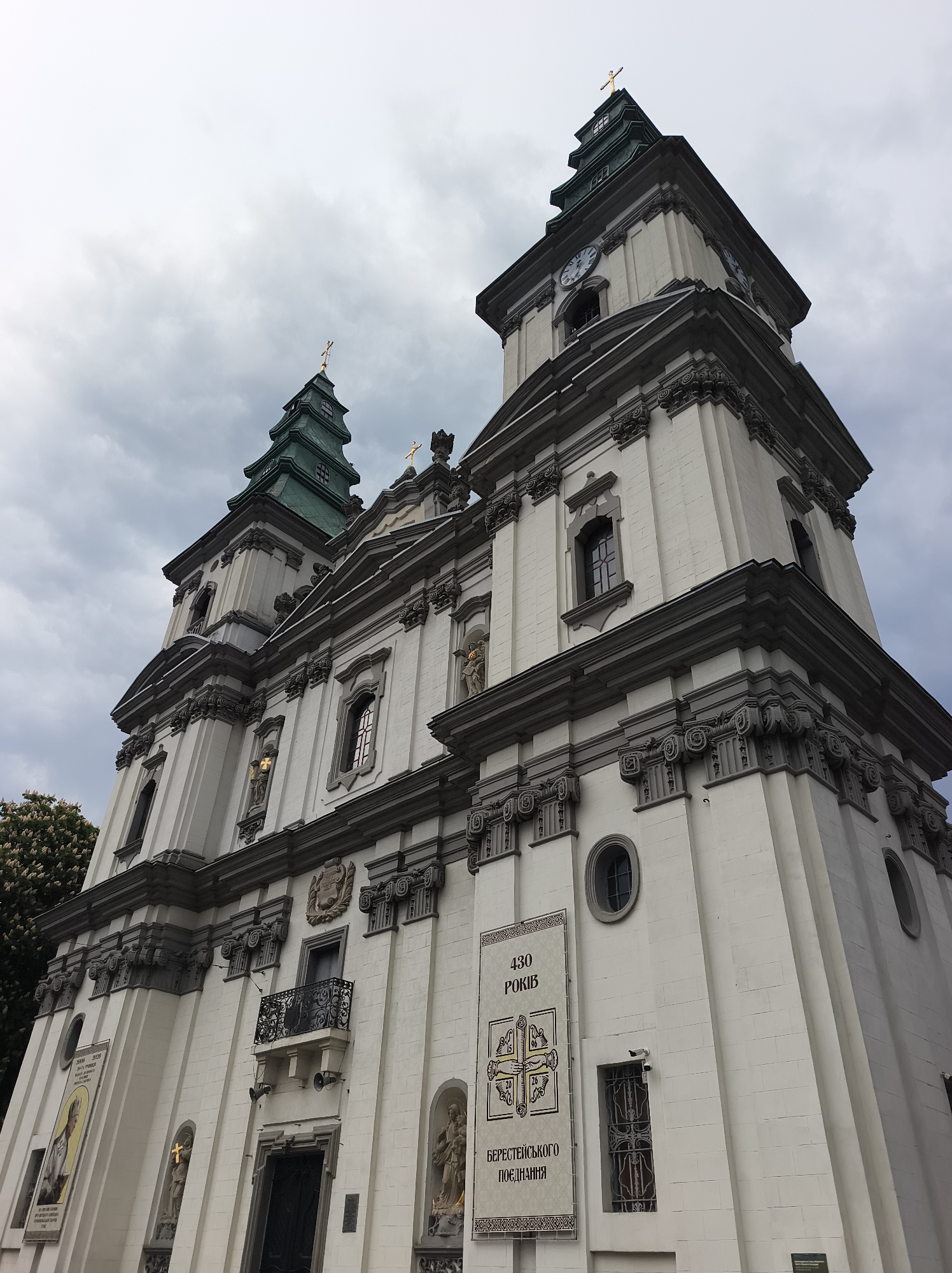 Tourist documents Ternopil landmarks and street scenes in Ukraine