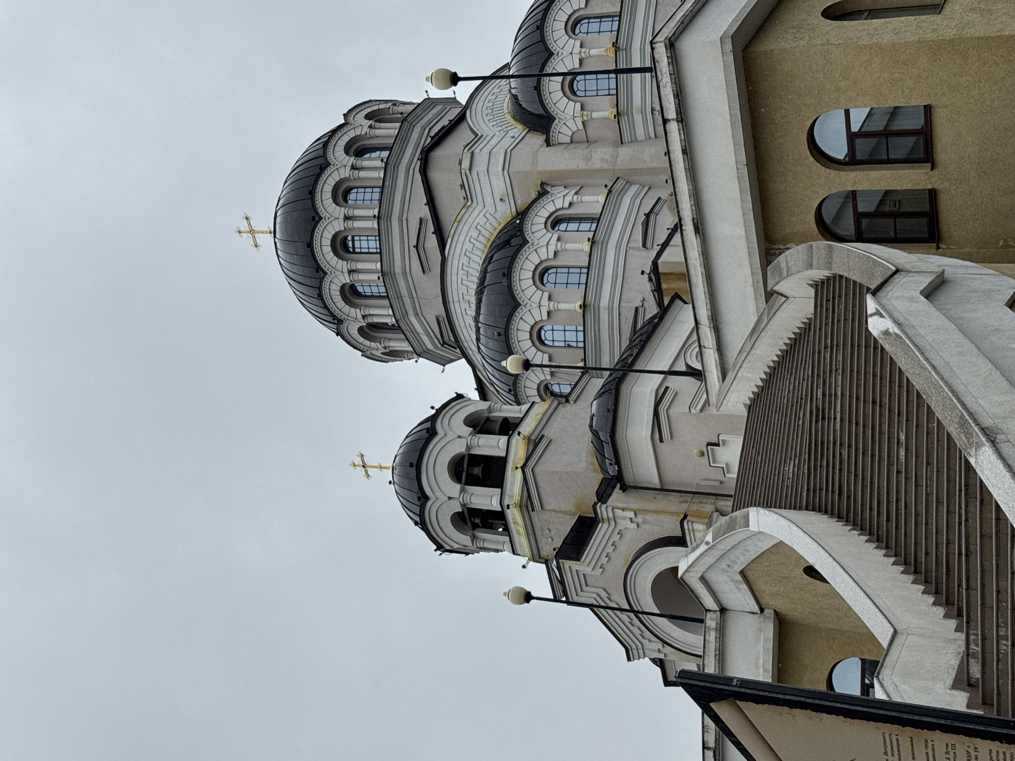 Orthodox church with multiple domes documented in Sirius, Russia