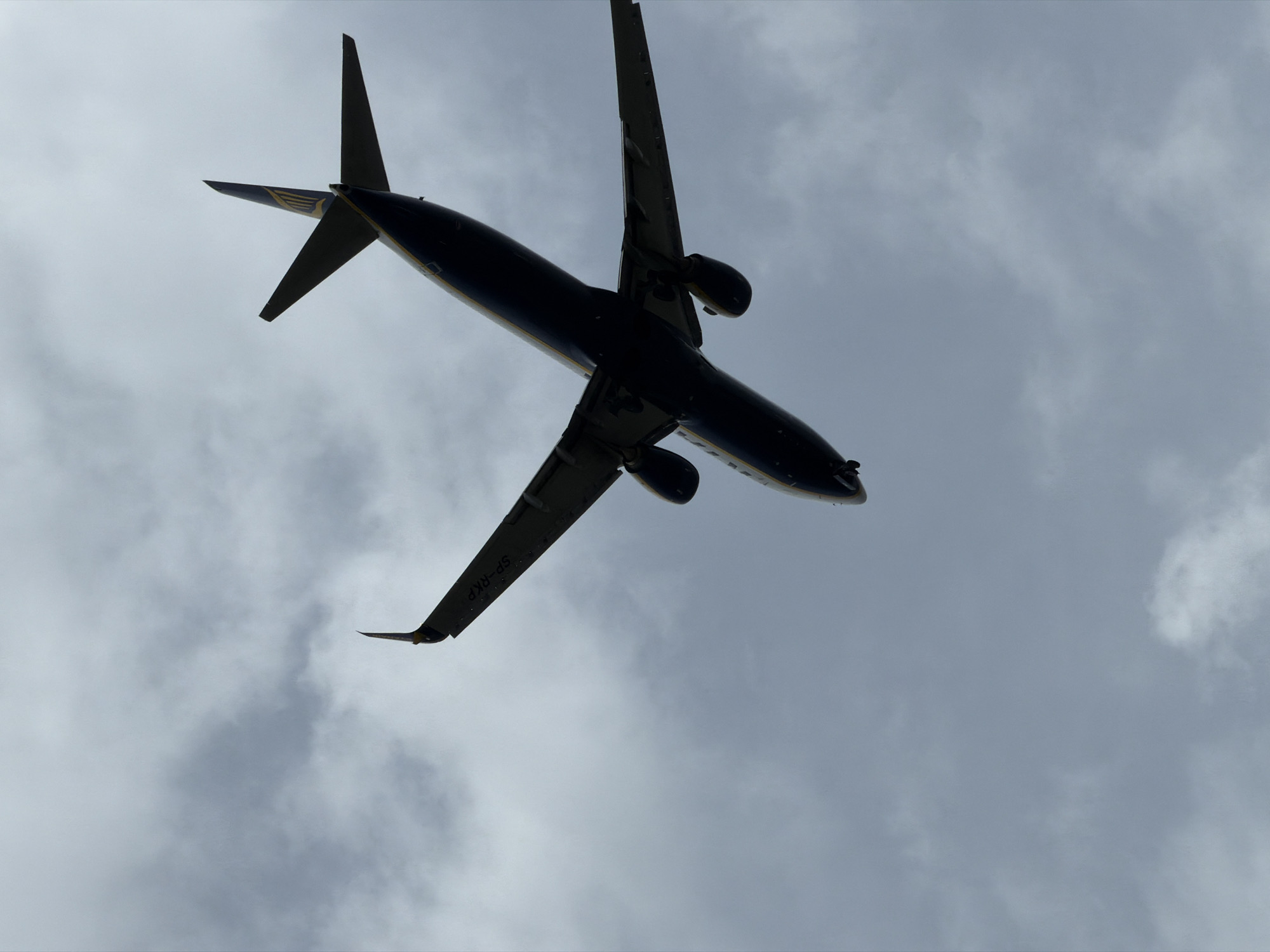 Ryanair approaches Burgas as a mud-splattered BMW rolls nearby