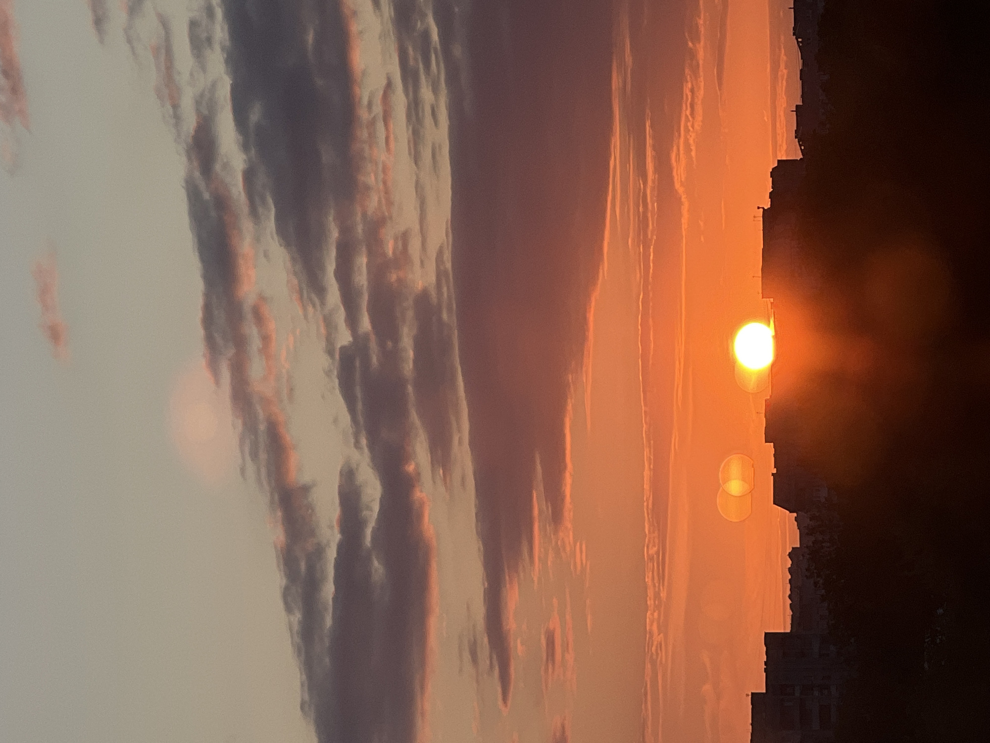Sunset and everyday details from a Lviv evening