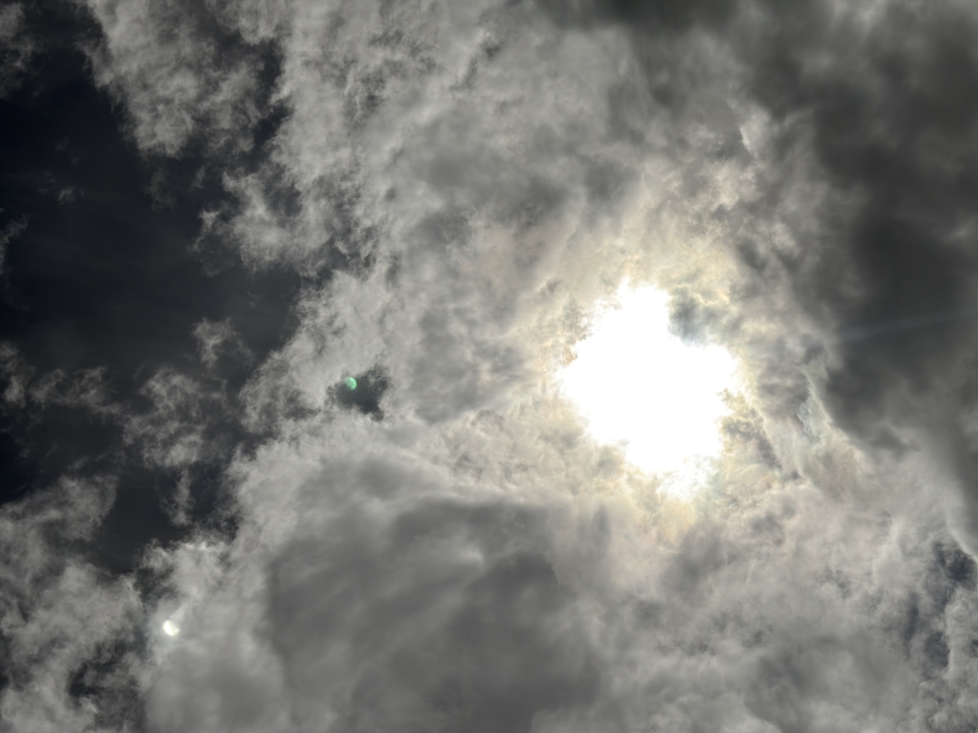 Partly cloudy skies observed over Starominskaya, Russia