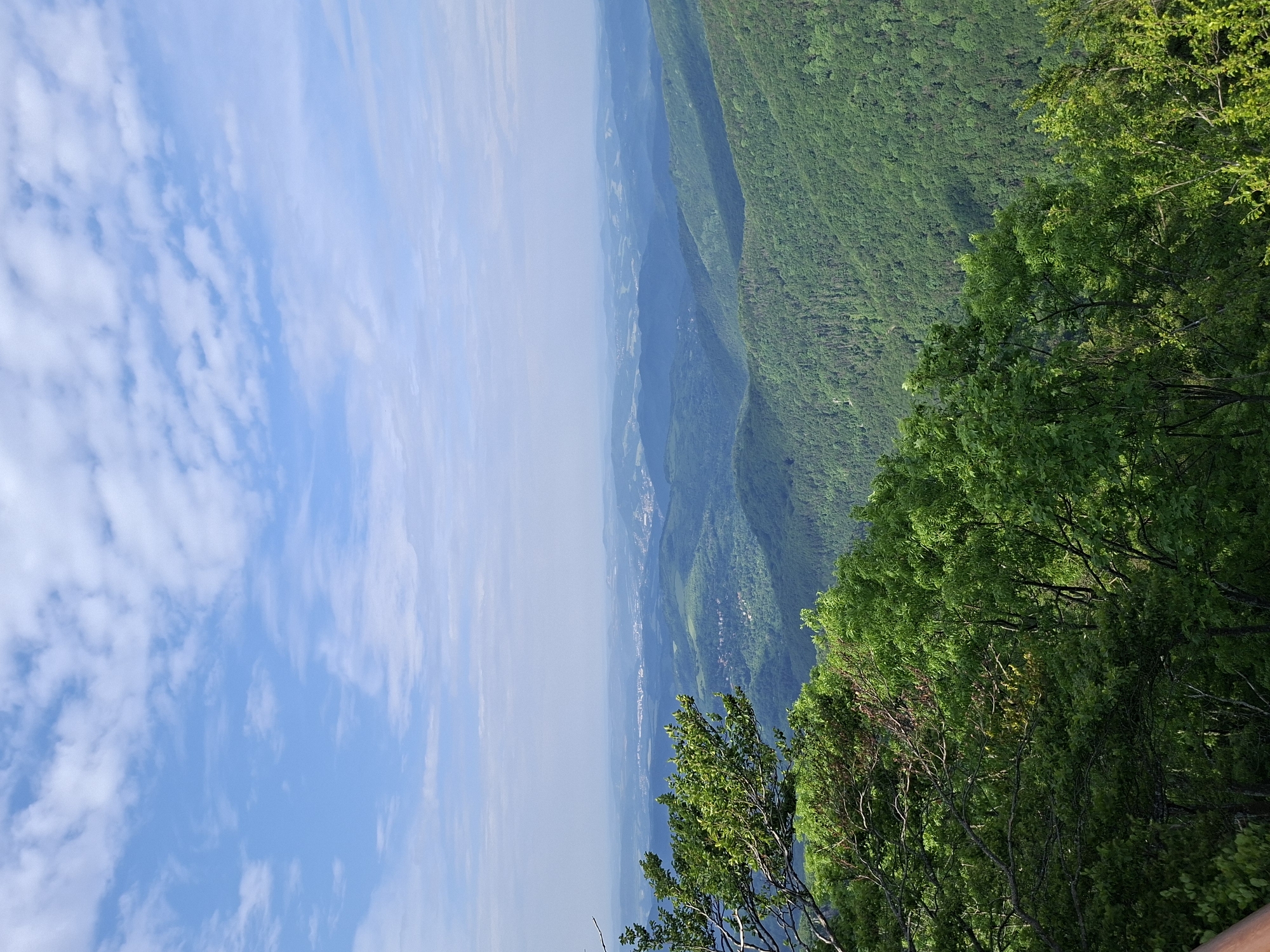 Two men visit heart-shaped viewpoint overlooking Balkan Mountains