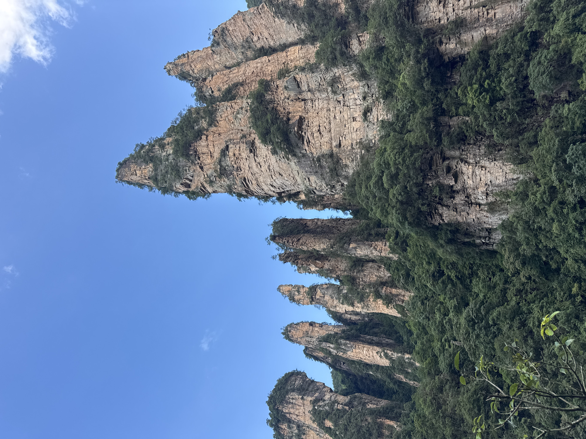 Zhangjiajie's sandstone pillars and cliff-face elevator, Hunan