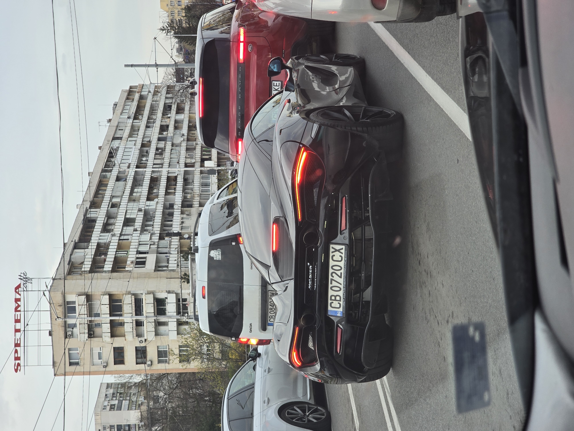 McLaren sports car spotted in Sofia traffic